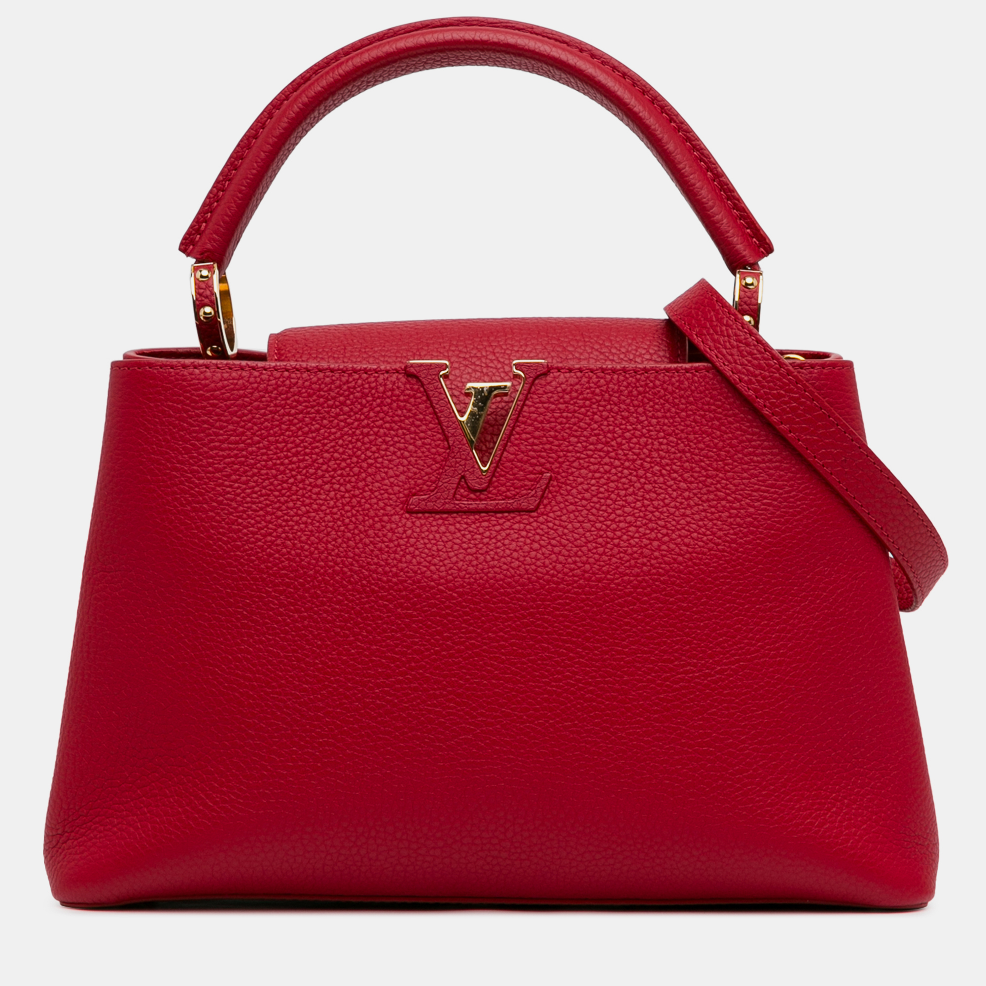 

Louis Vuitton Taurillon Capucines MM, Red