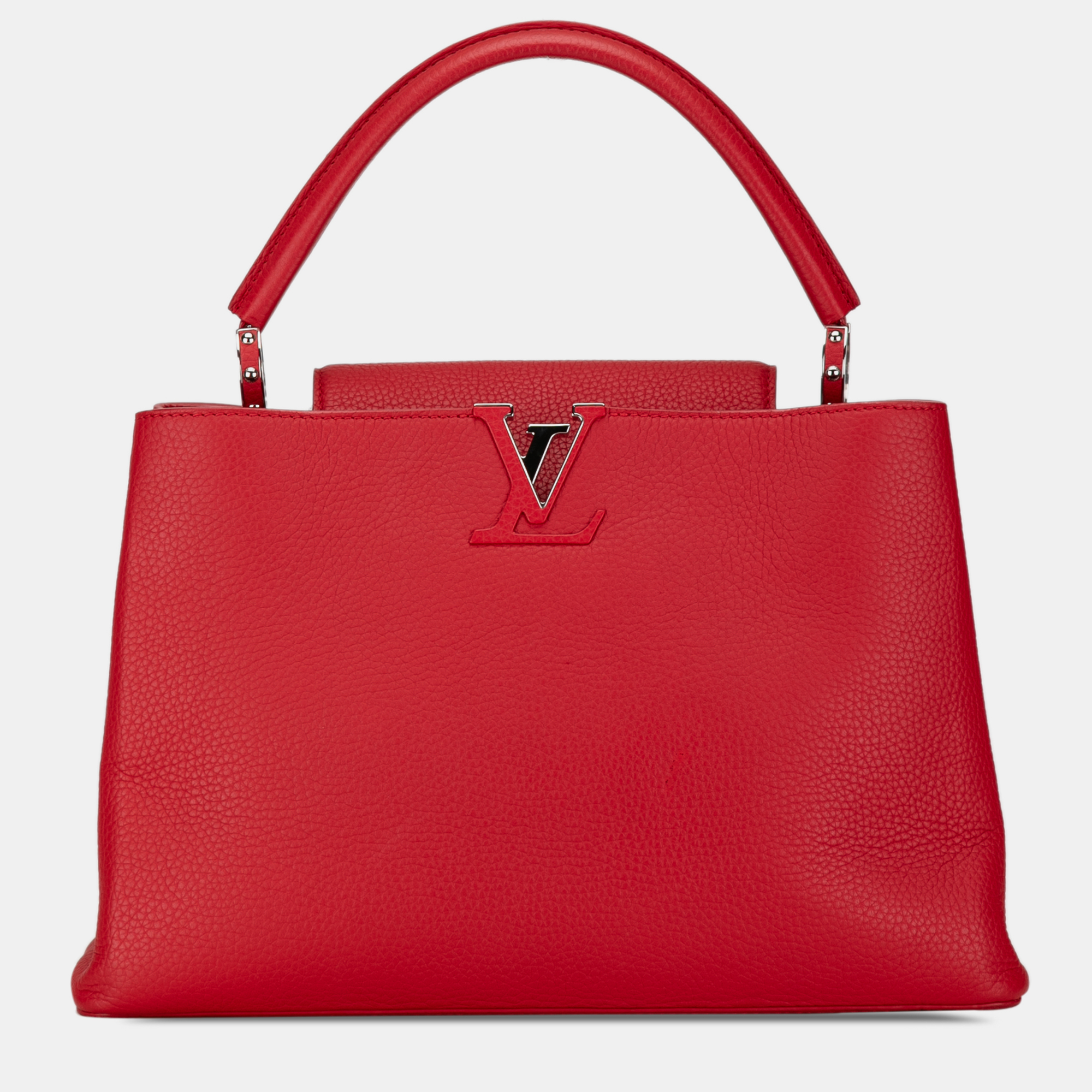 

Louis Vuitton Taurillon Capucines MM, Red