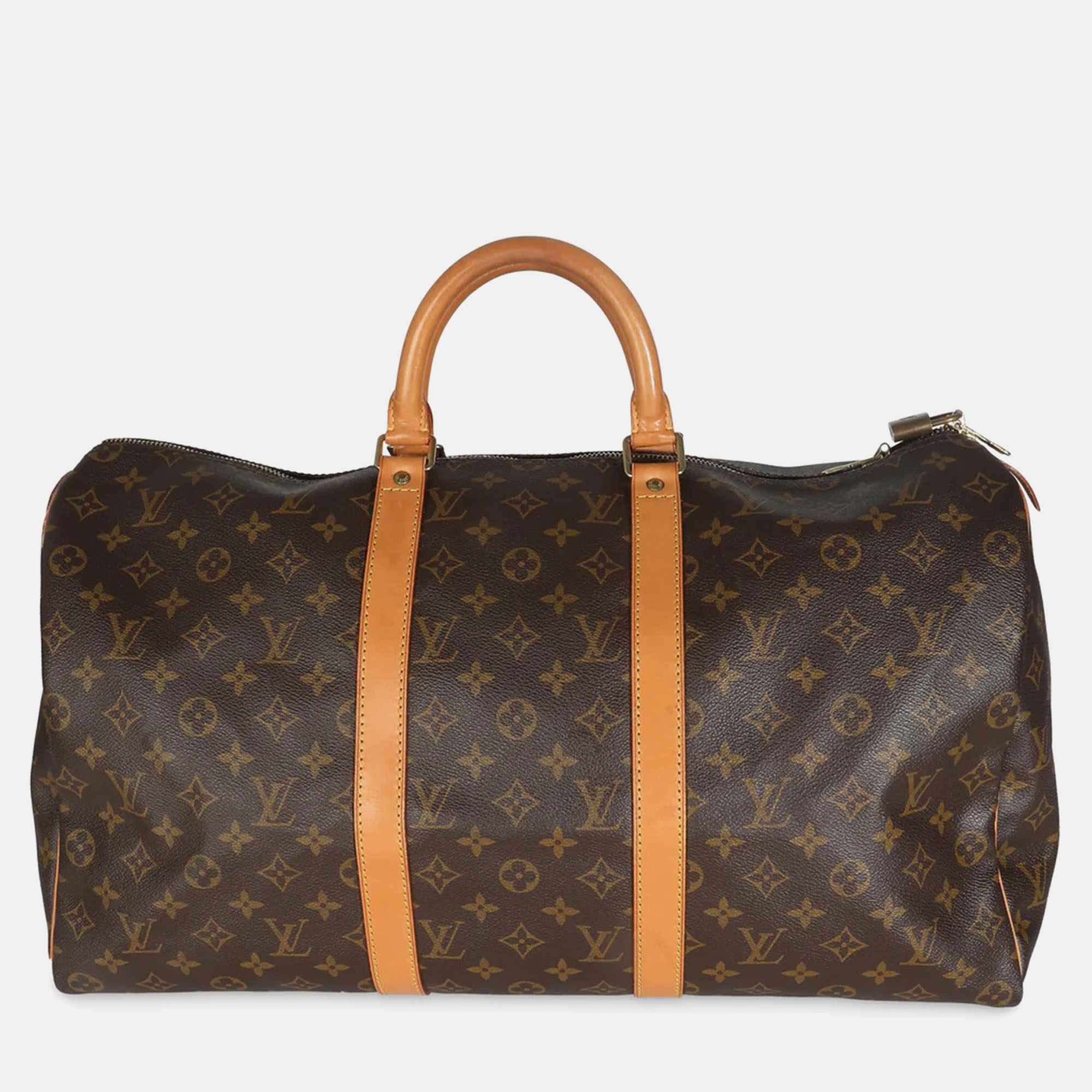 

Louis Vuitton Monogram Canvas Keepall 50 Duffel Bag, Brown