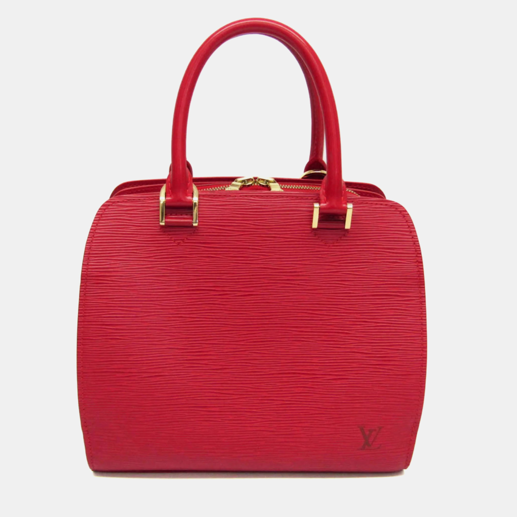 

Louis Vuitton Red Leather Pont Neuf Satchel Bag