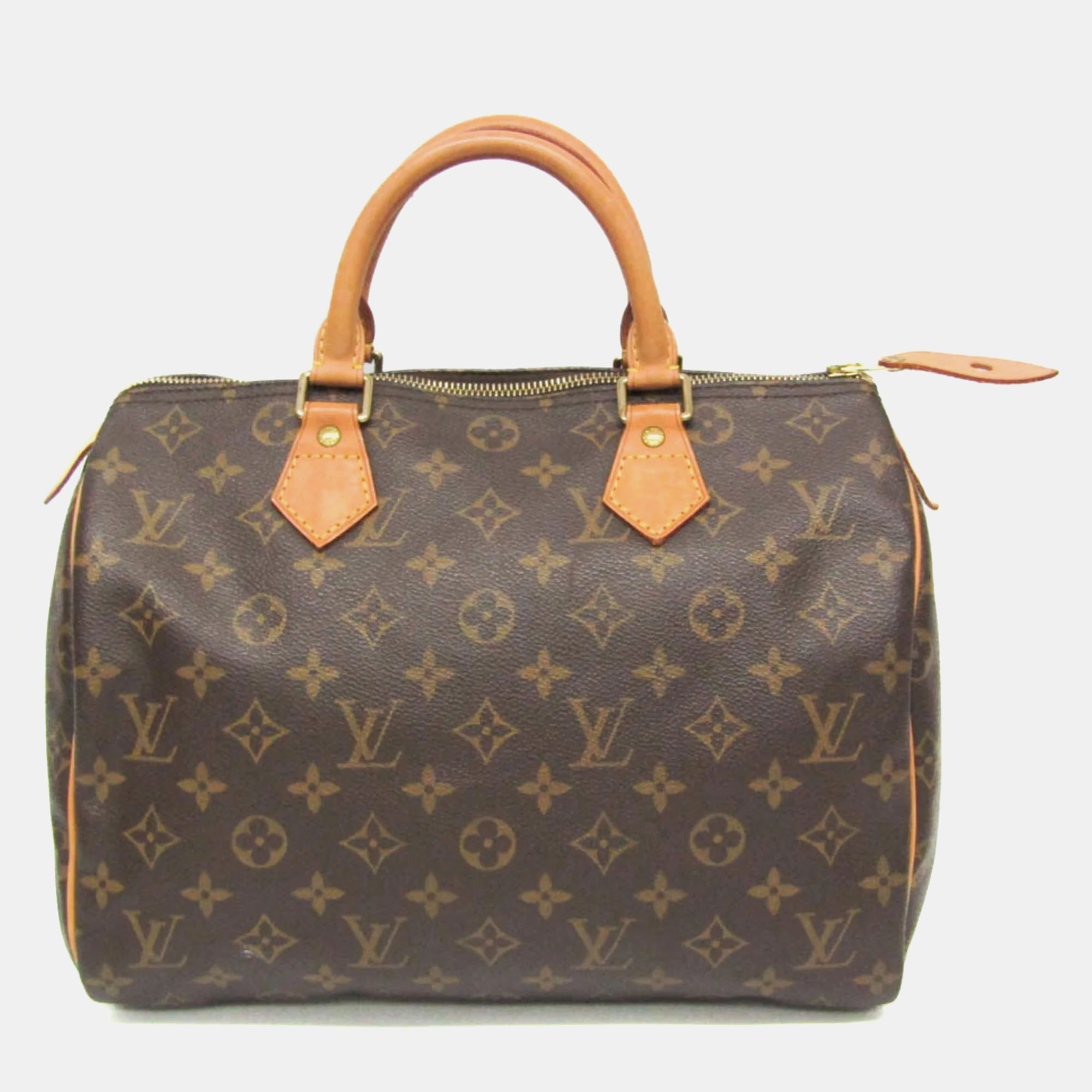 

Louis Vuitton Brown Canvas Monogram 30 Speedy Satchel Bag