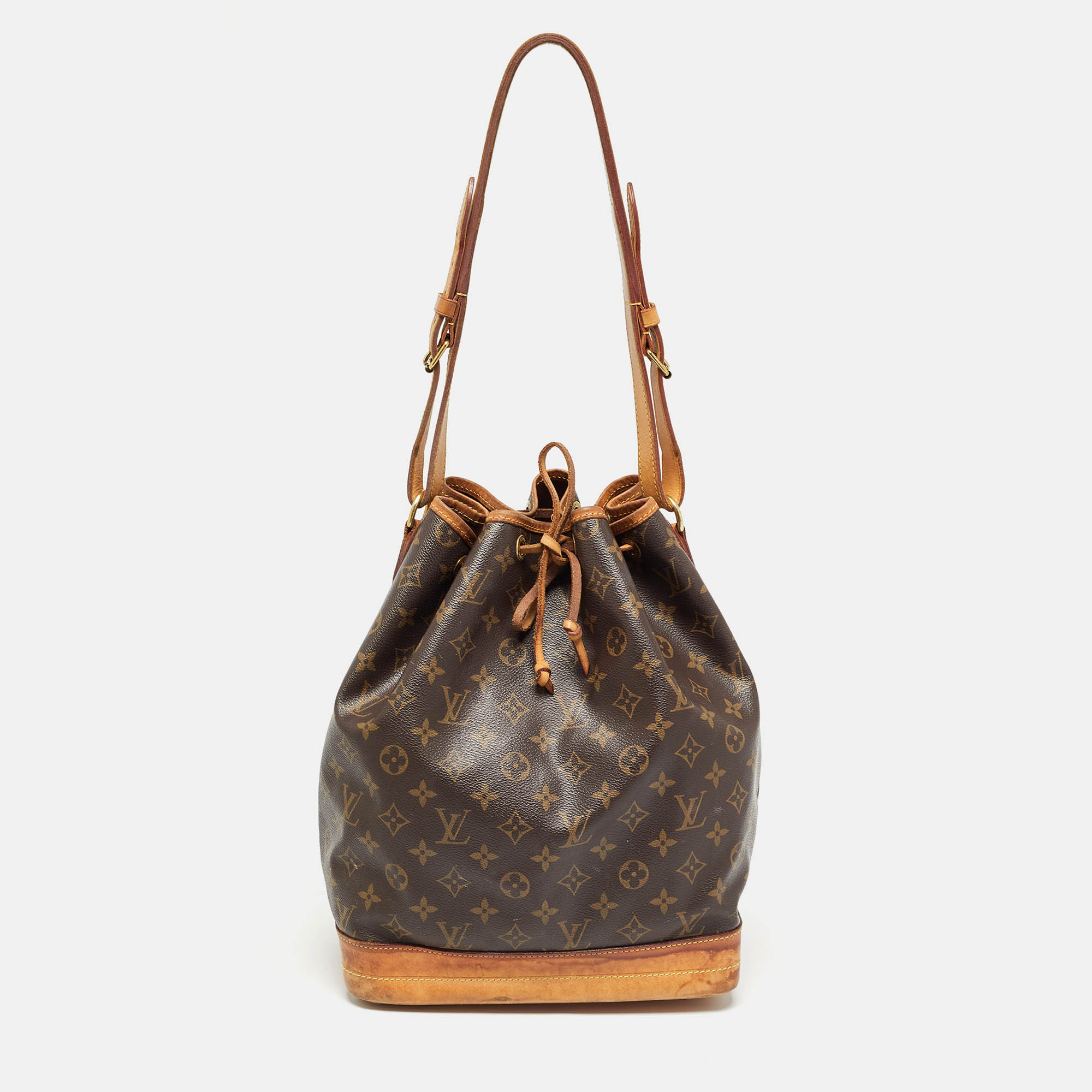 

Louis Vuitton Monogram Canvas Large Noe Drawstring Bag, Brown