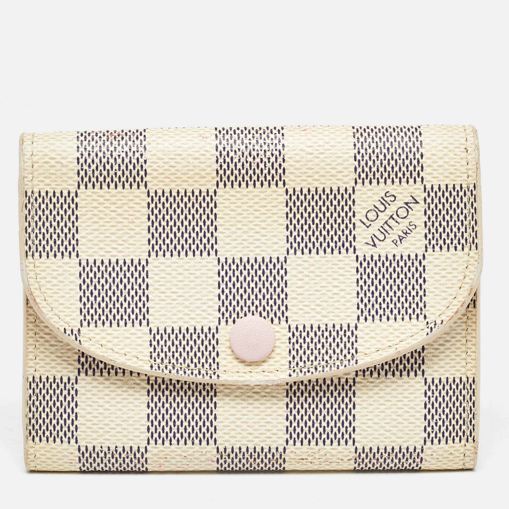 

Louis Vuitton Damier Azur Canvas Rosalie Coin Purse, Grey