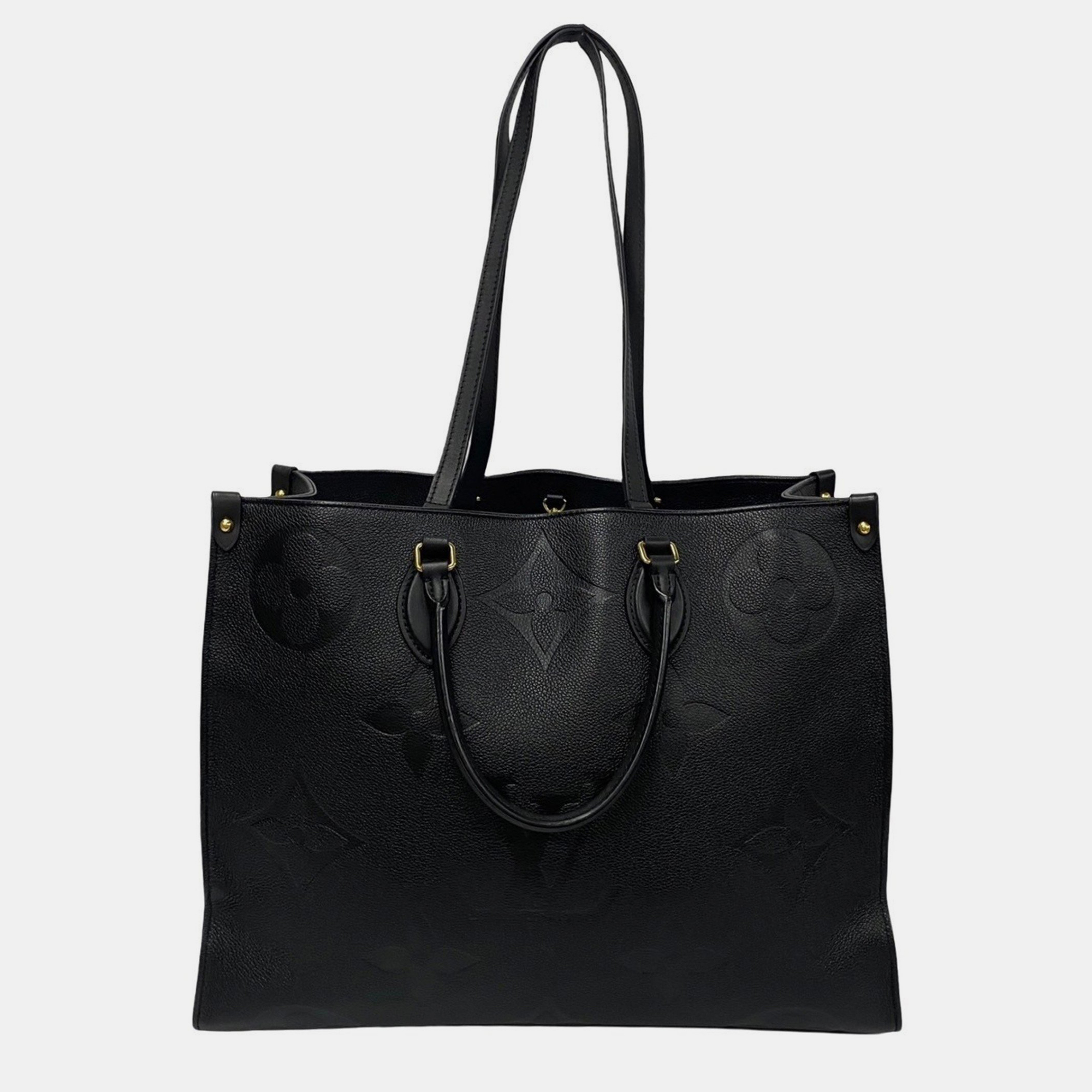 

Louis Vuitton Black Monogram Empreinte Leather Onthego GM Tote Bag