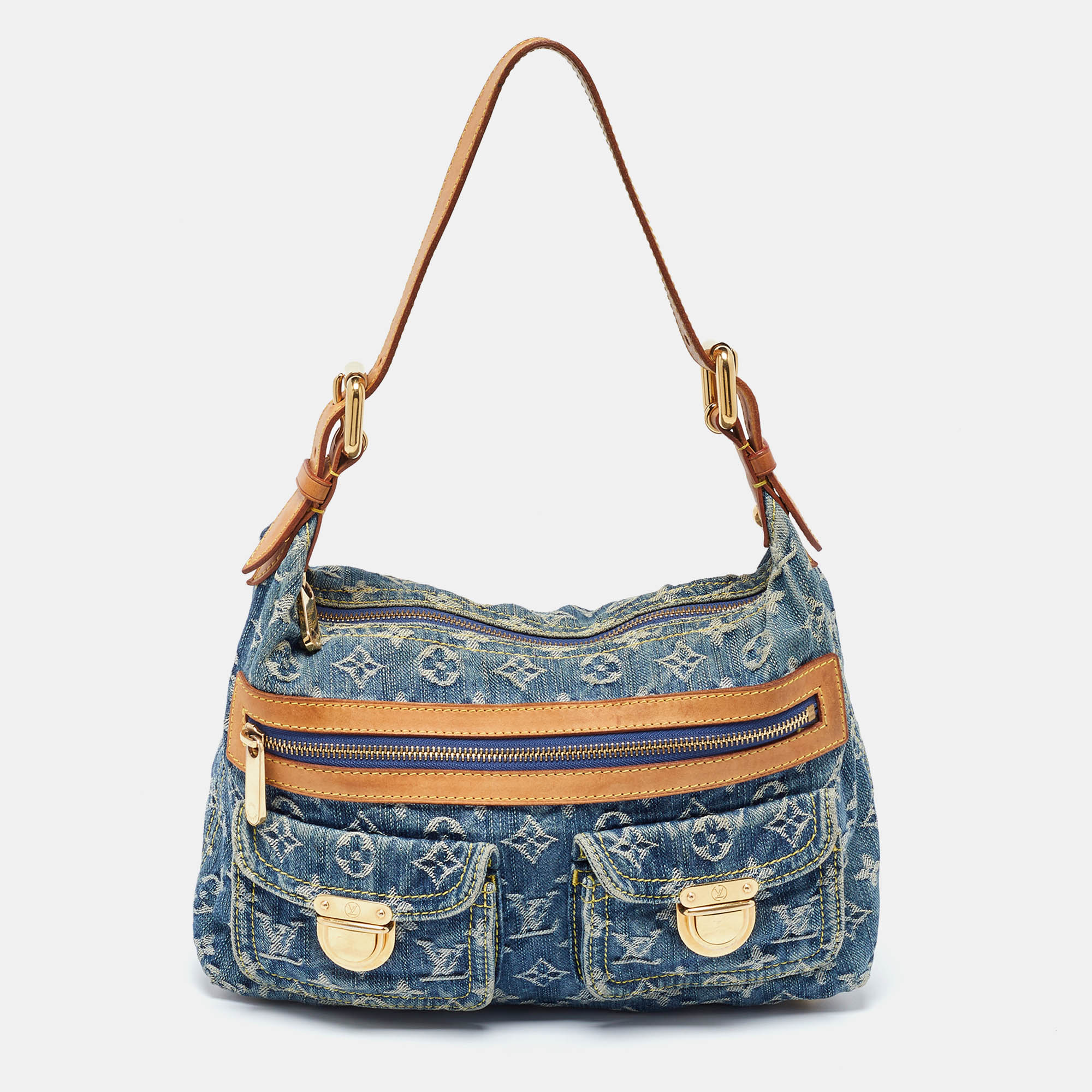 

Louis Vuitton Blue Monogram Denim Baggy PM Bag