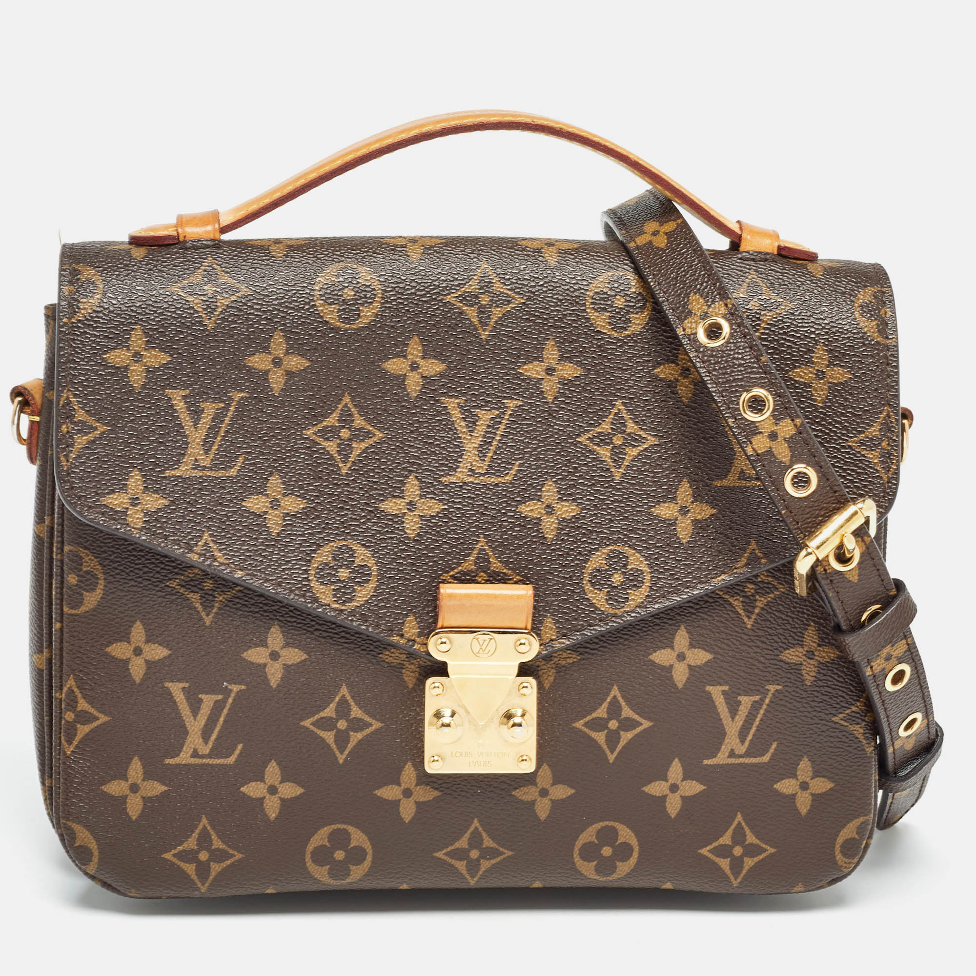 

Louis Vuitton Monogram Canvas Pochette Metis Bag, Brown