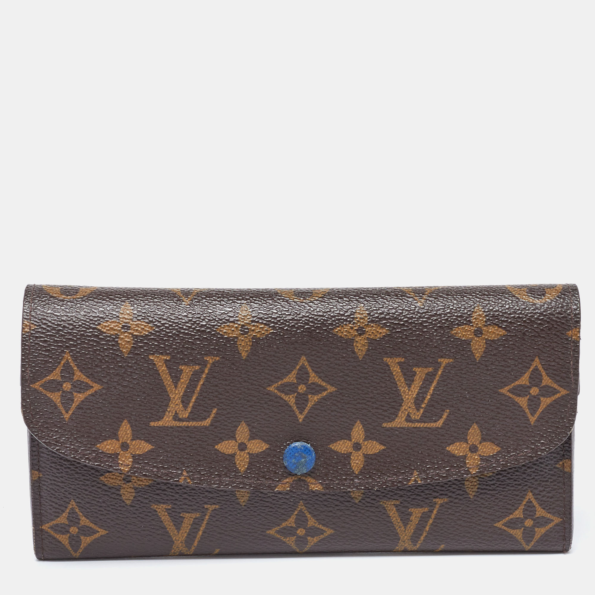 

Louis Vuitton Monogram Canvas Emilie Wallet, Brown