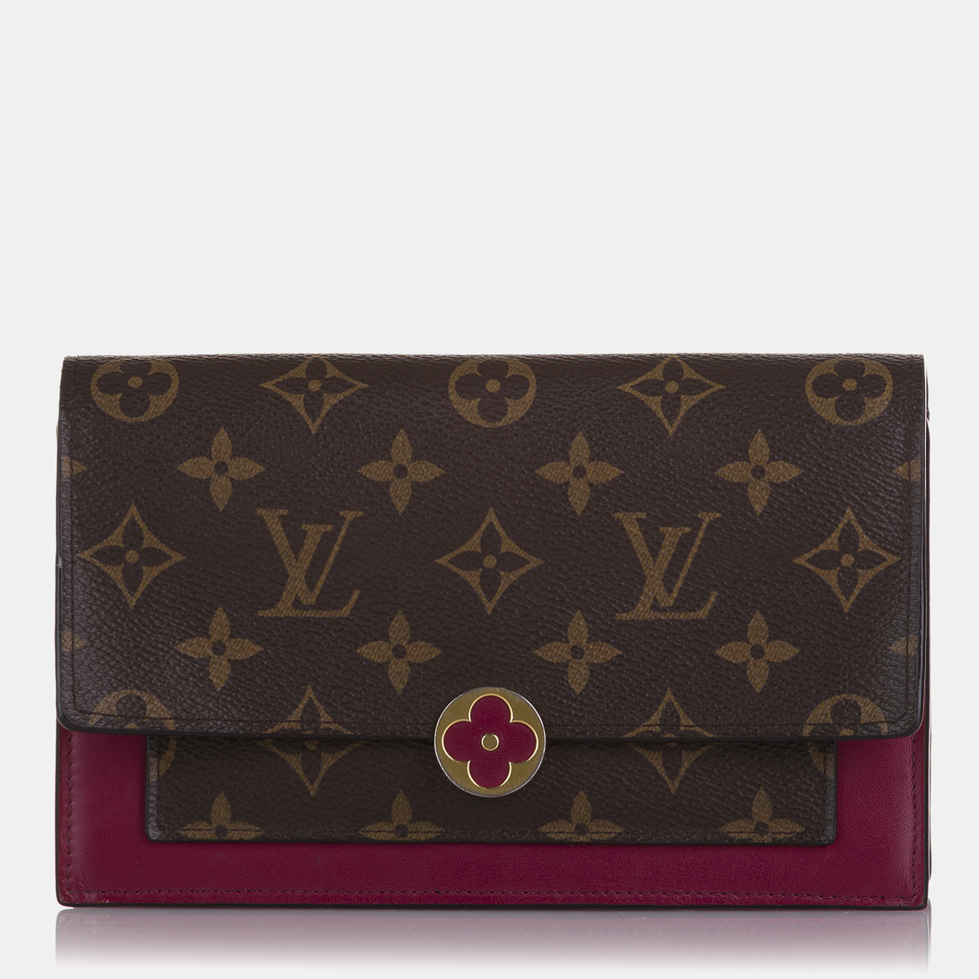 

Louis Vuitton Monogram Flore Wallet On Chain, Brown