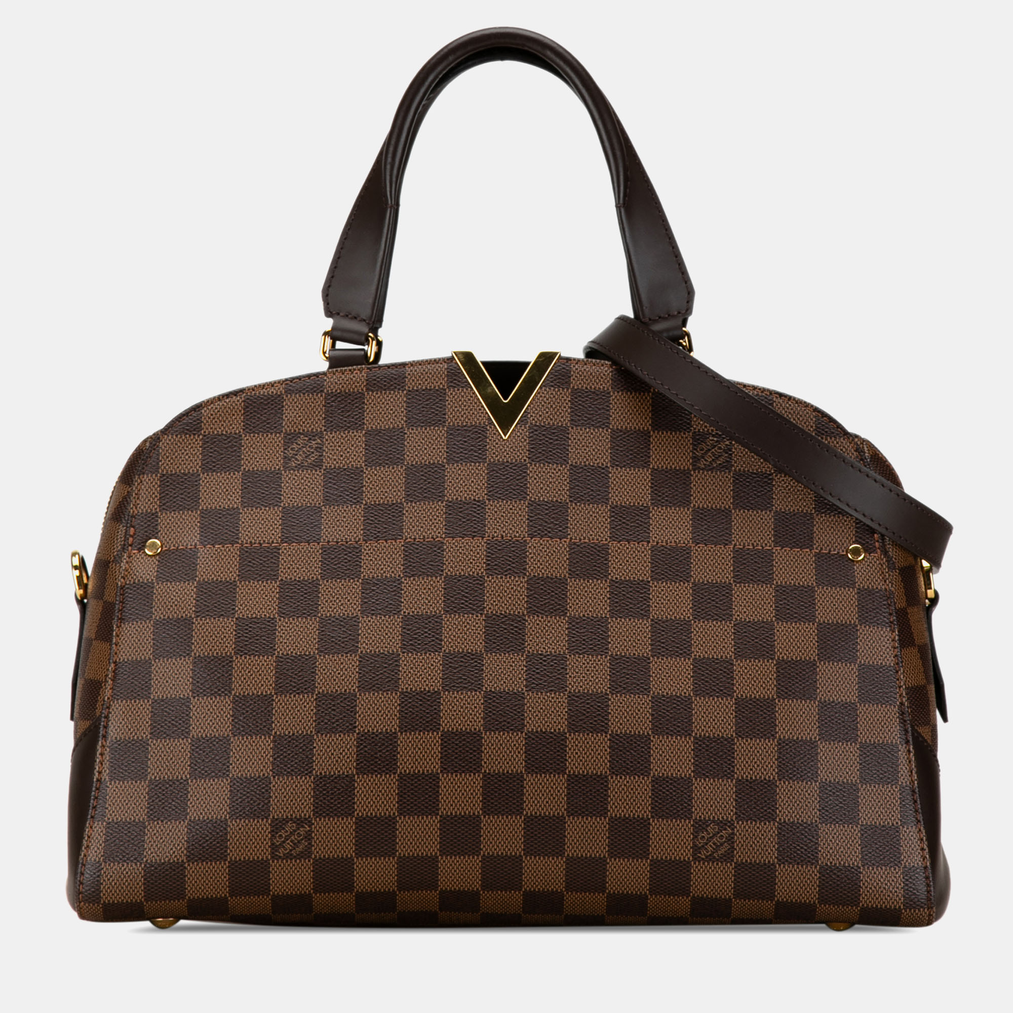 

Louis Vuitton Damier Ebene Kensington Bowling Bag, Brown