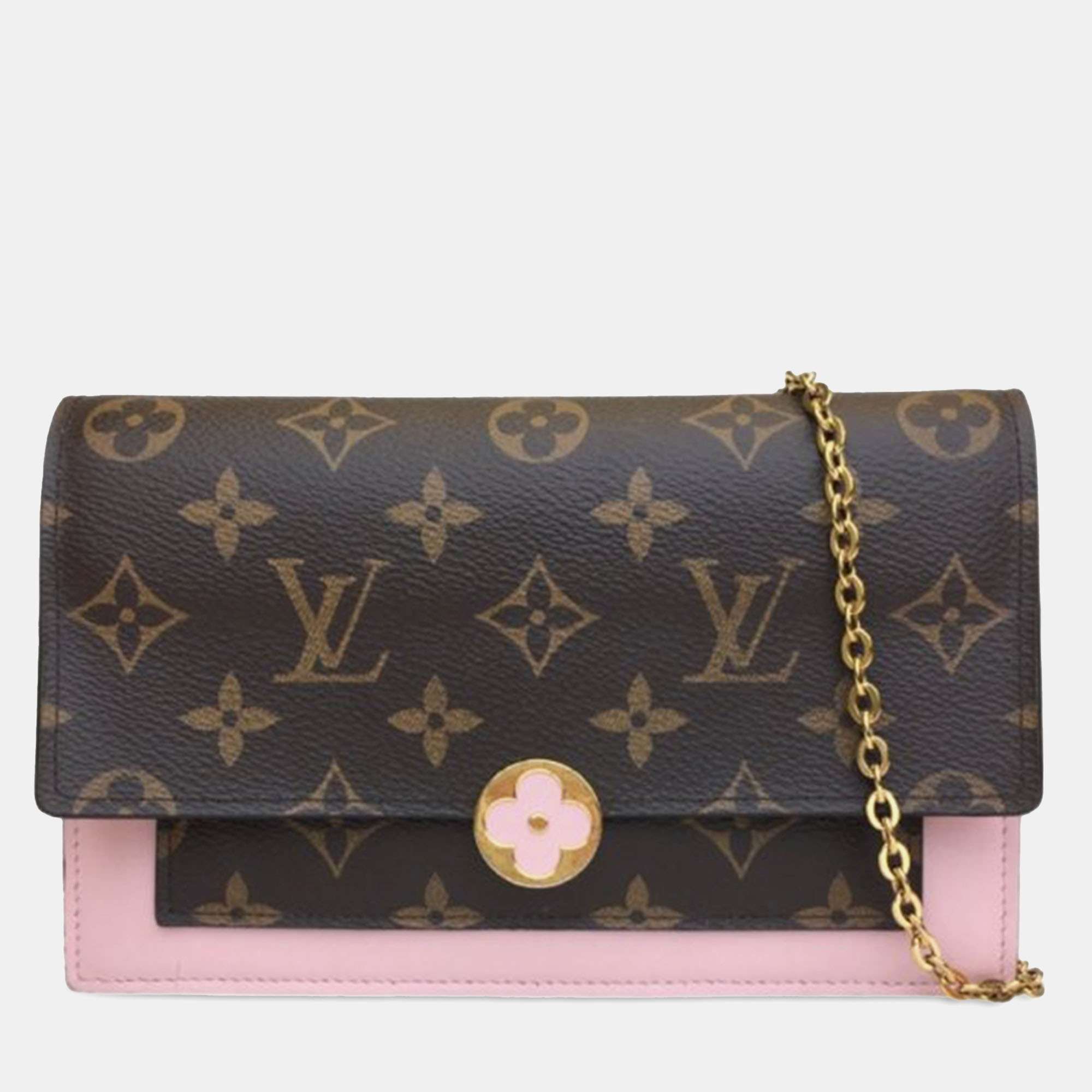 

Louis Vuitton Monogram Flore Wallet On Chain, Brown