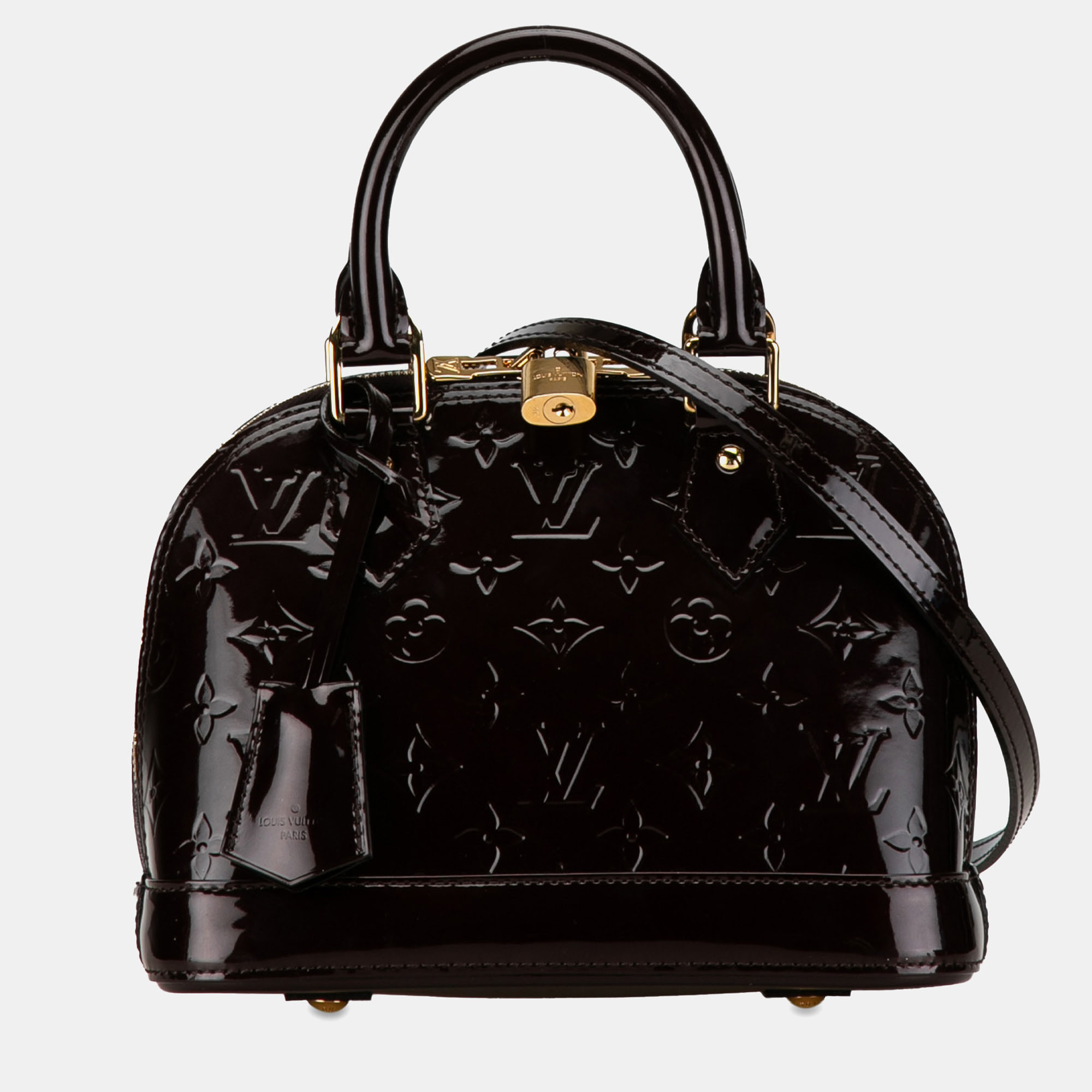 

Louis Vuitton Monogram Vernis Alma BB, Black