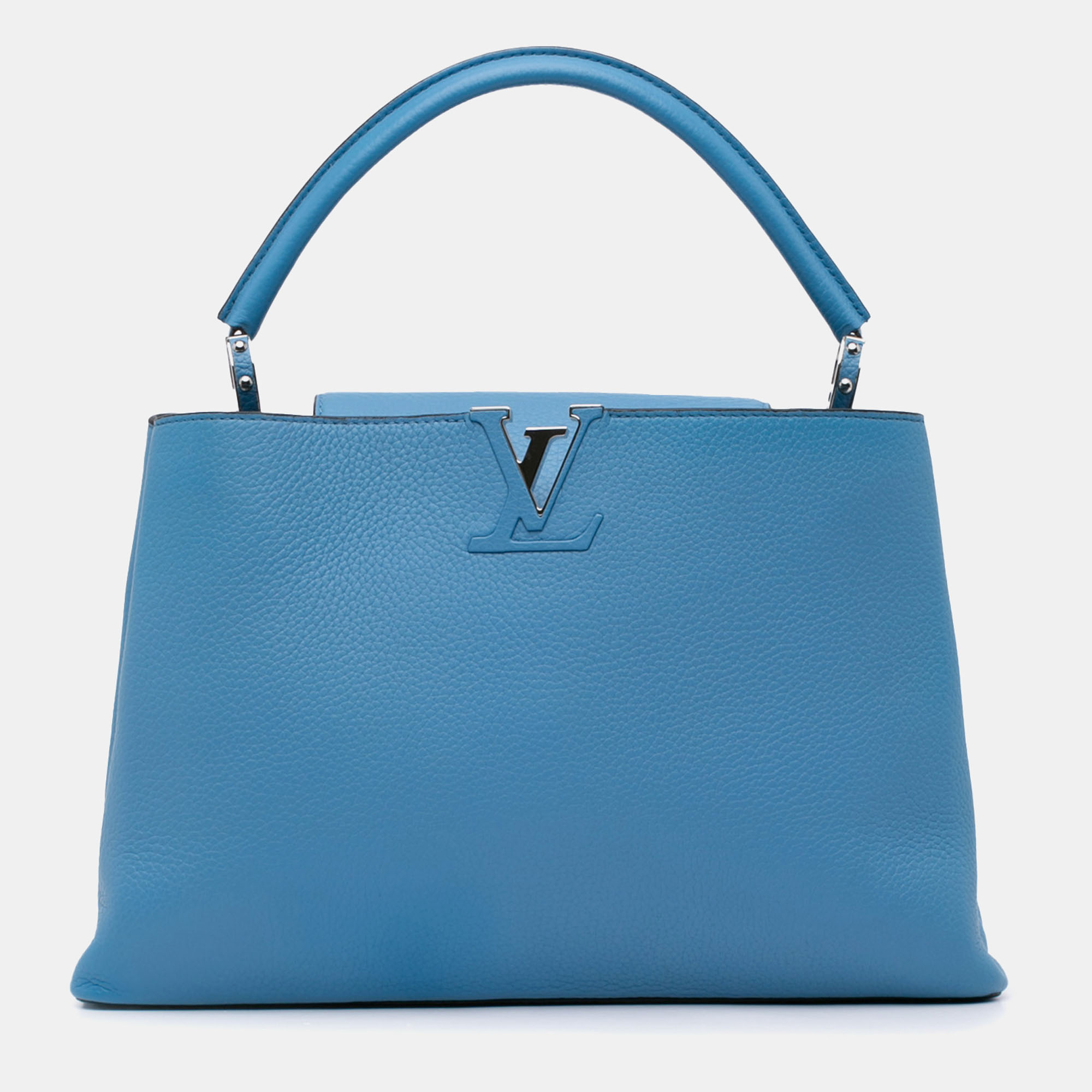 

Louis Vuitton Taurillon Capucines MM, Blue