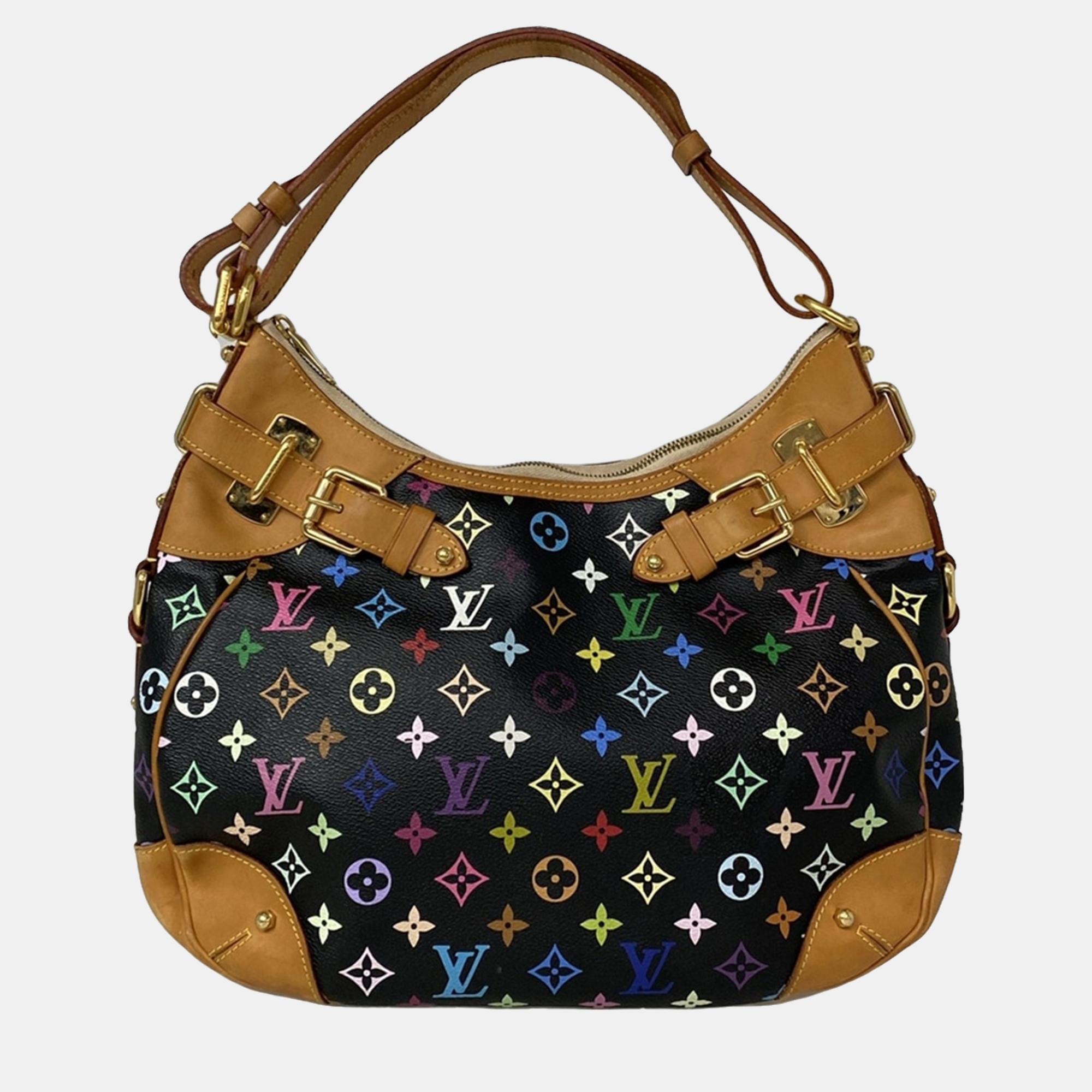 

Louis Vuitton Black Monogram Multicolore Greta