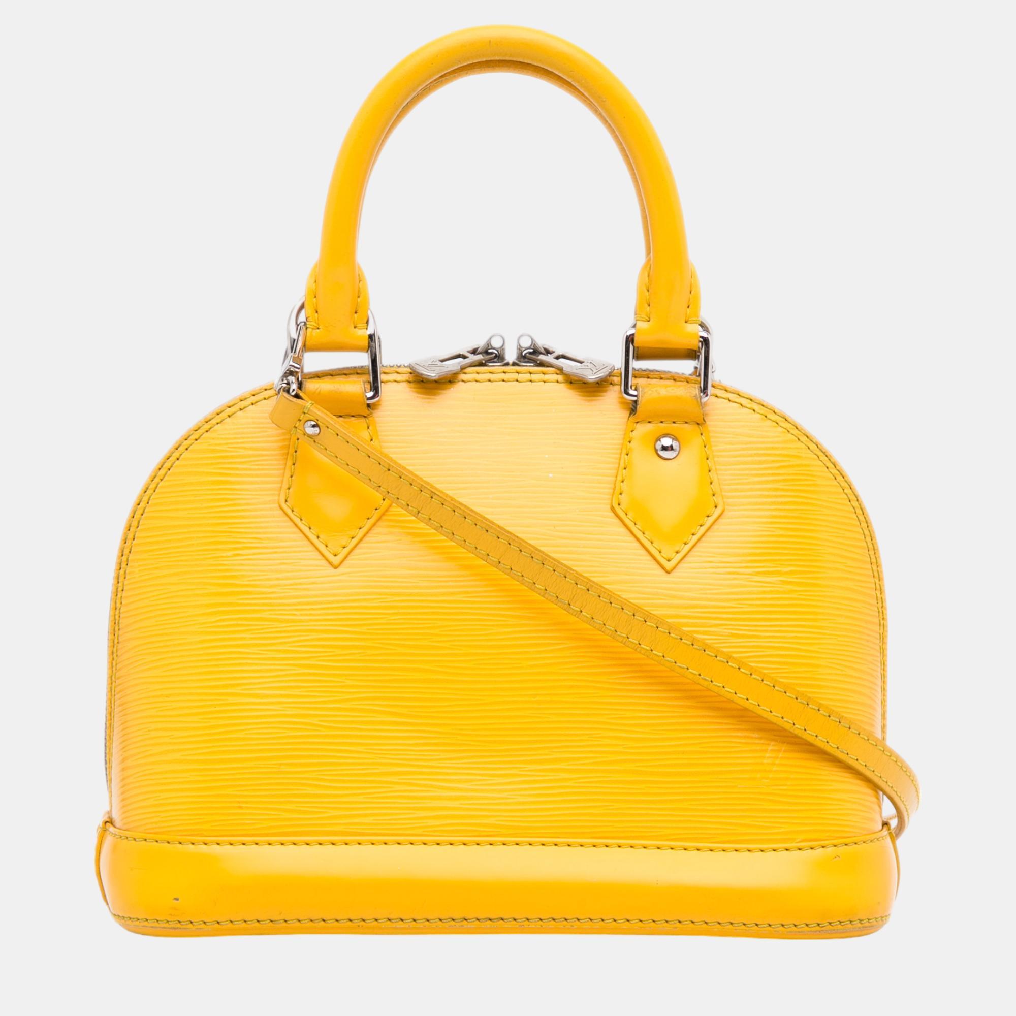 

Louis Vuitton Yellow Epi Alma BB