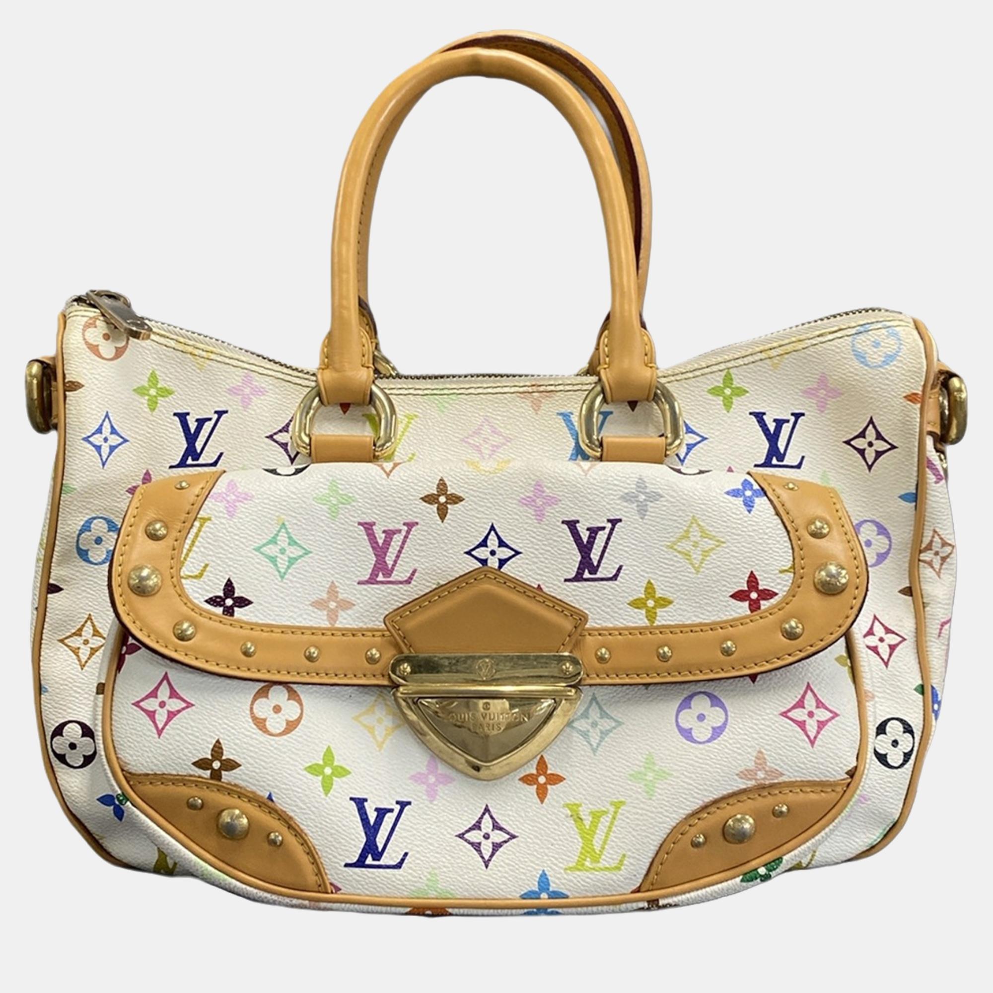 

Louis Vuitton White Monogram Multicolore Rita