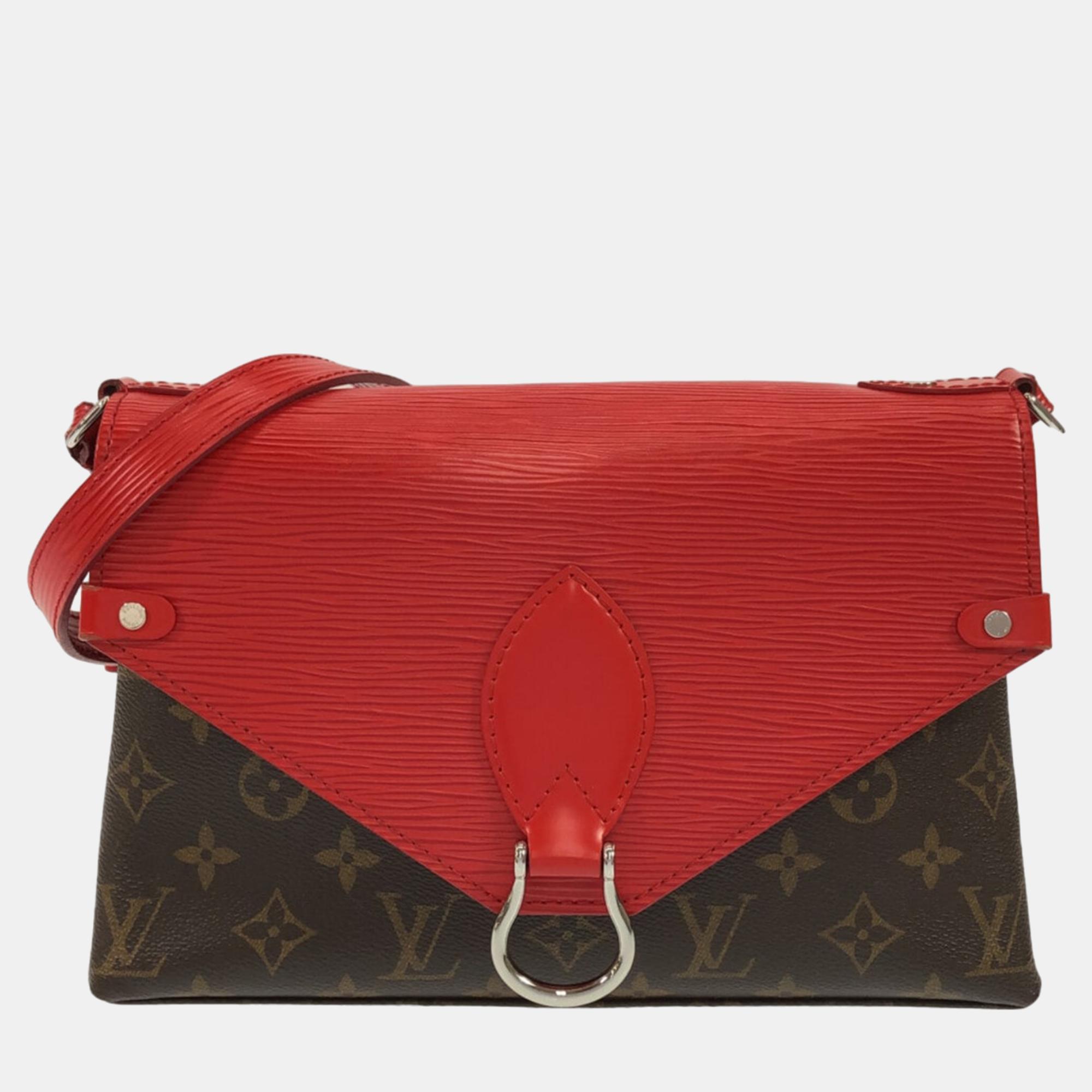 

Louis Vuitton Brown/Red Monogram Epi Saint-Michel