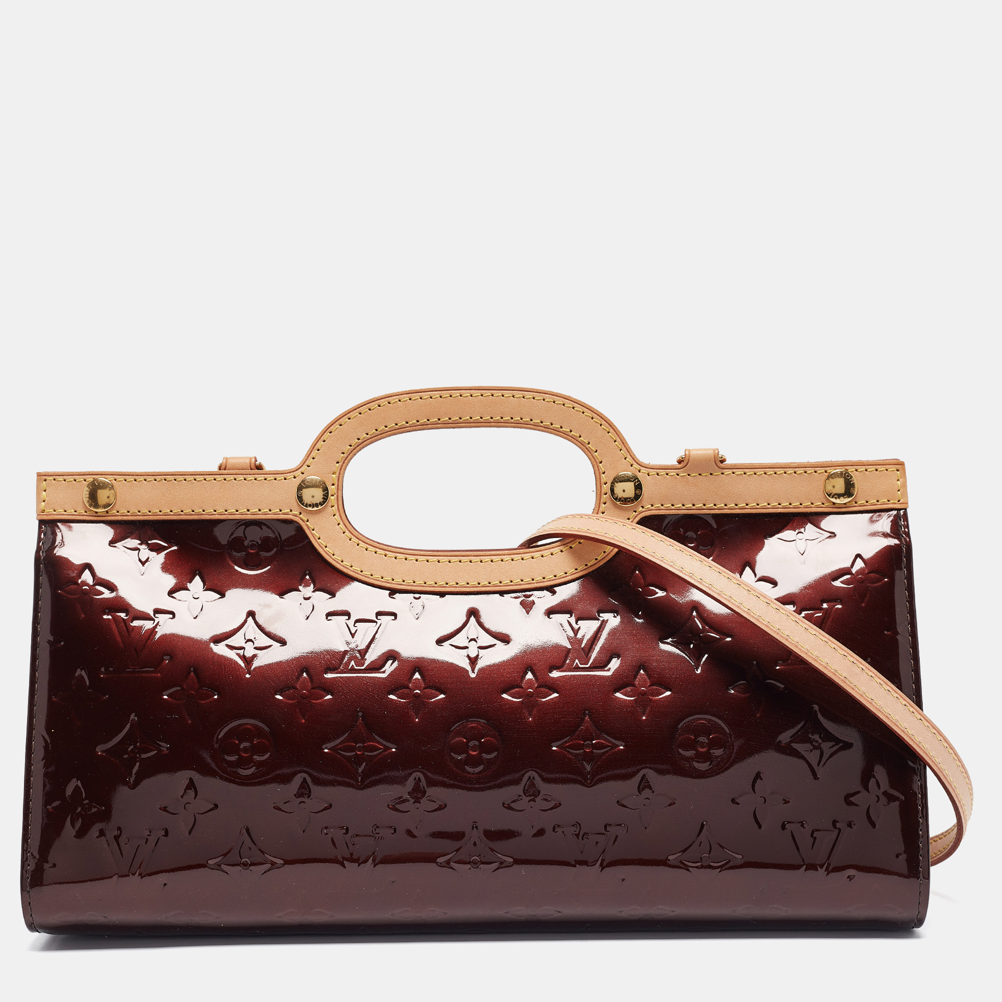 

Louis Vuitton Amarante Monogram Vernis Roxbury Drive Bag, Burgundy