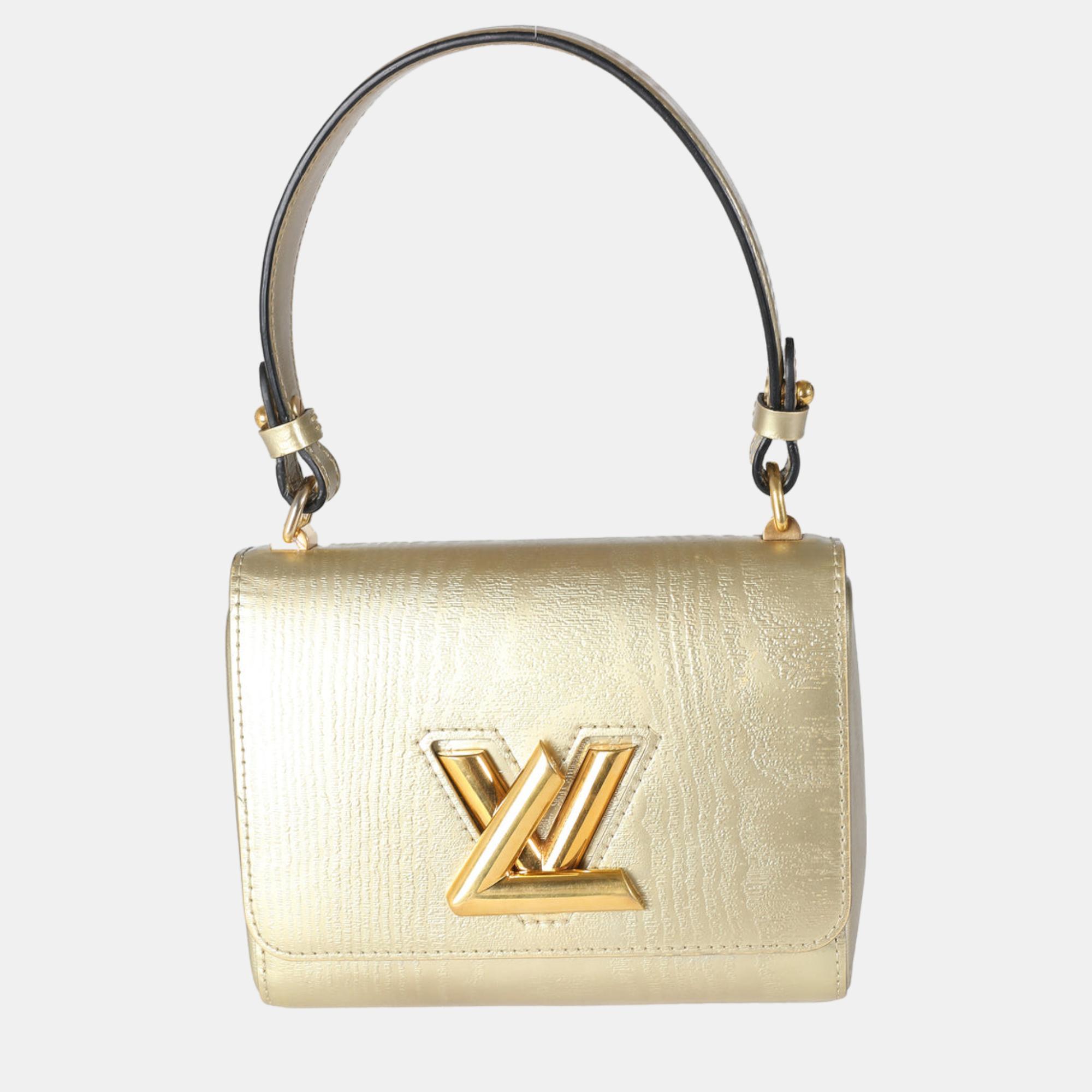 

Louis Vuitton Gold Epi Leather Twist PM Shoulder Bag