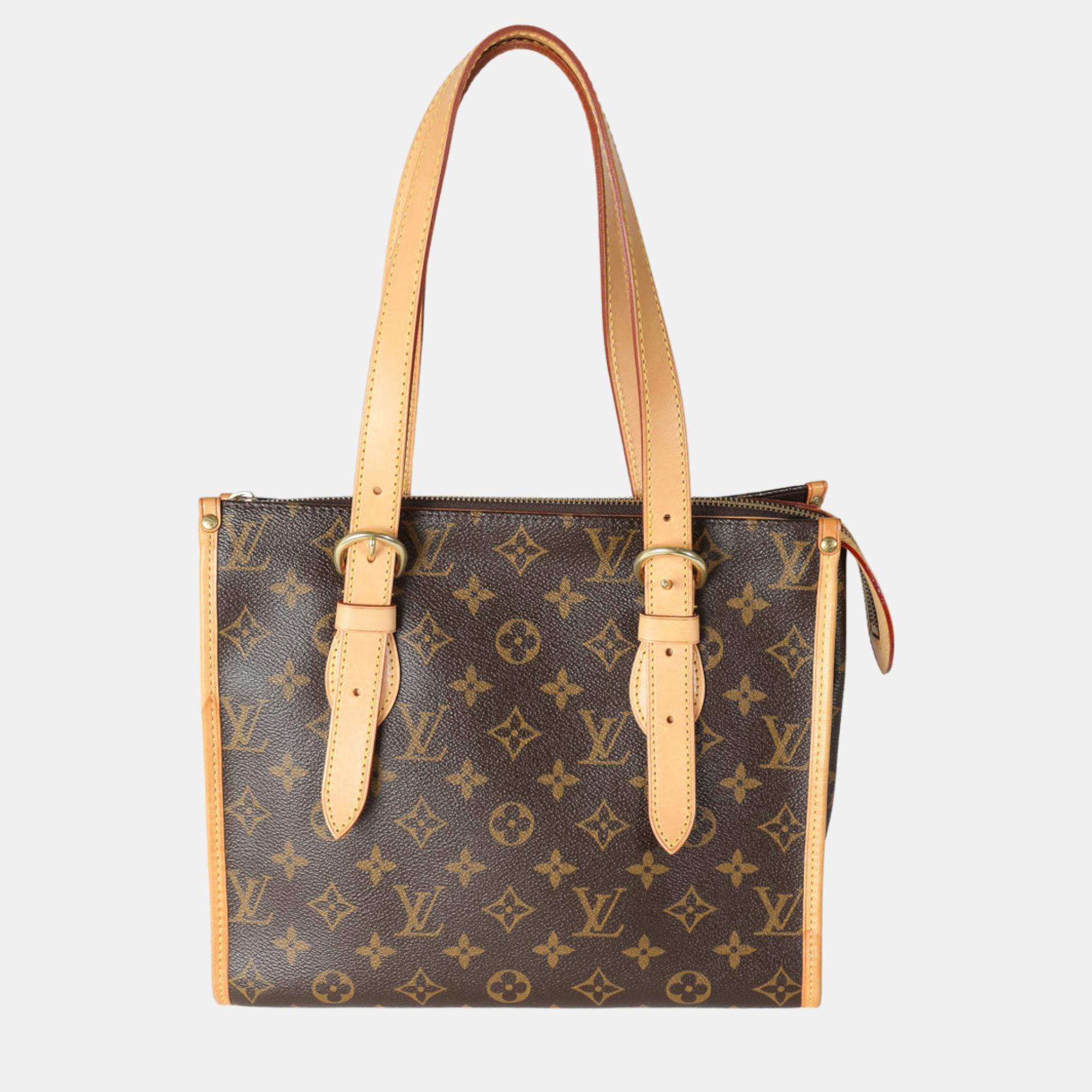 

Louis Vuitton Brown Monogram Canvas Popincourt Tote Bag