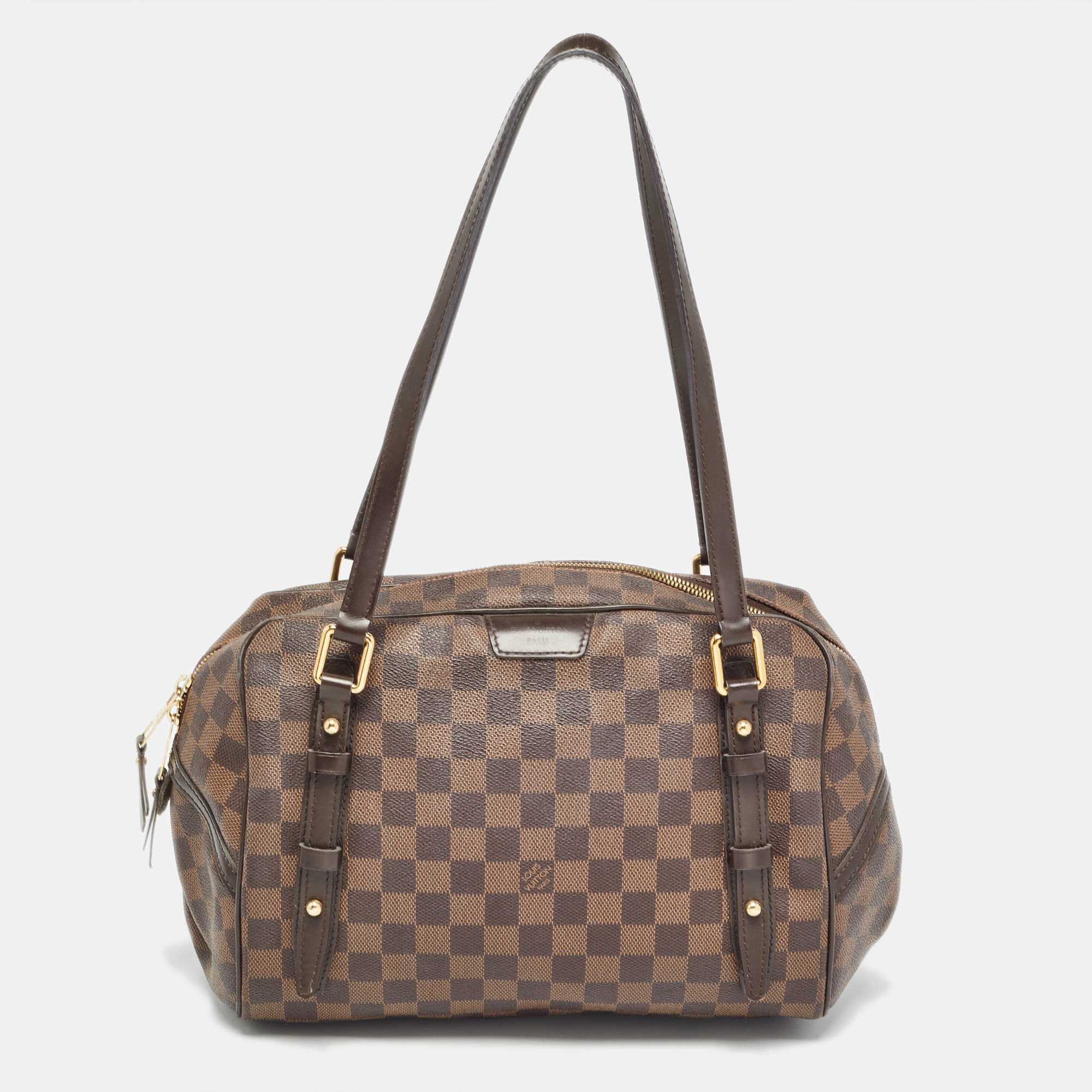 

Louis Vuitton Damier Ebene Canvas Rivington GM Bag, Brown