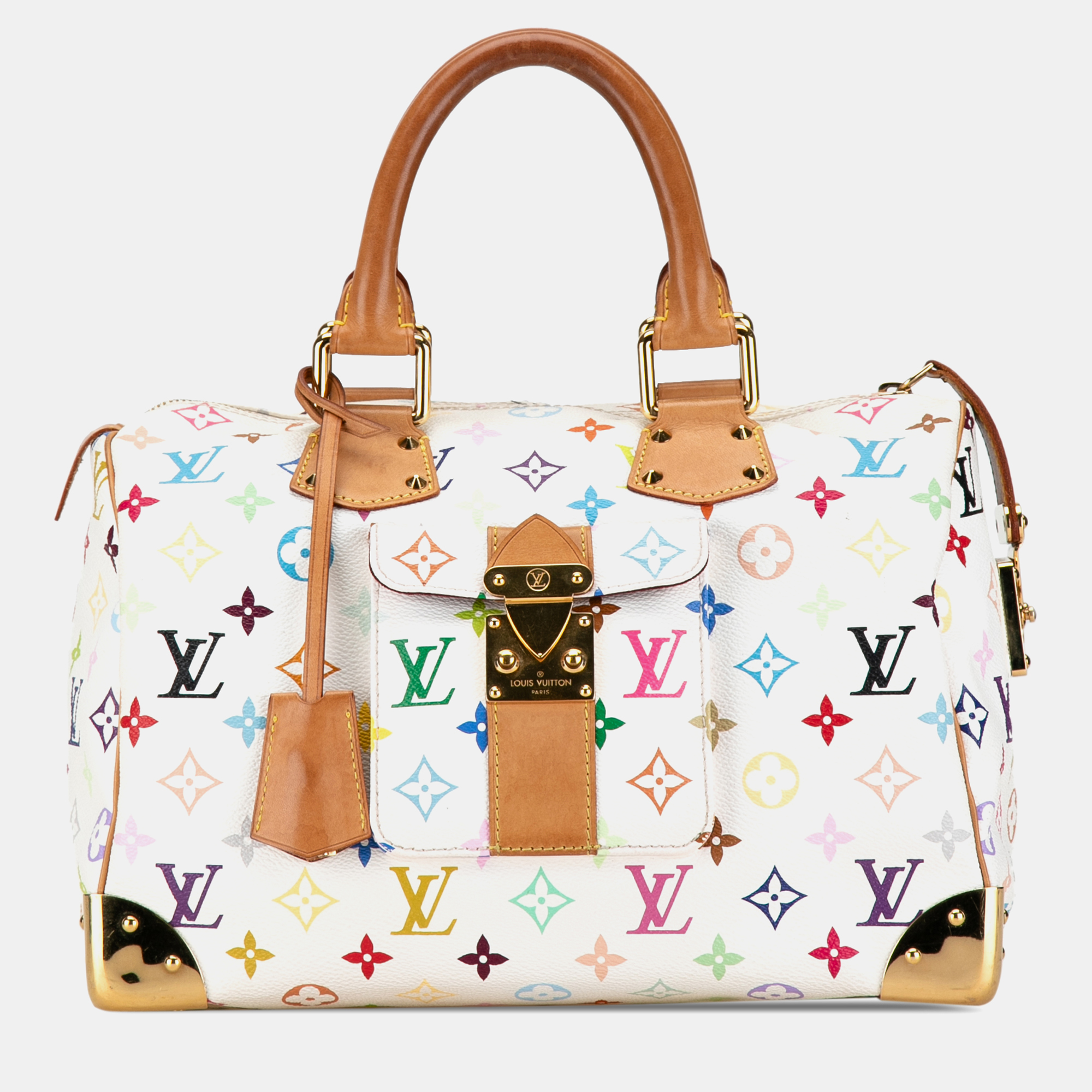 

Louis Vuitton Monogram Multicolor Speedy 30, White