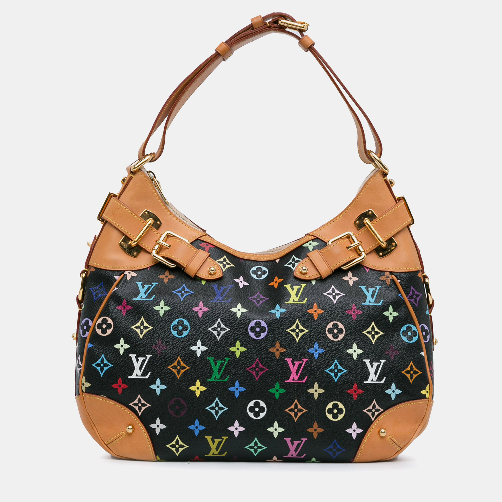 

Louis Vuitton Black Monogram Multicolore Canvas Greta Shoulder Bag, Multicolor