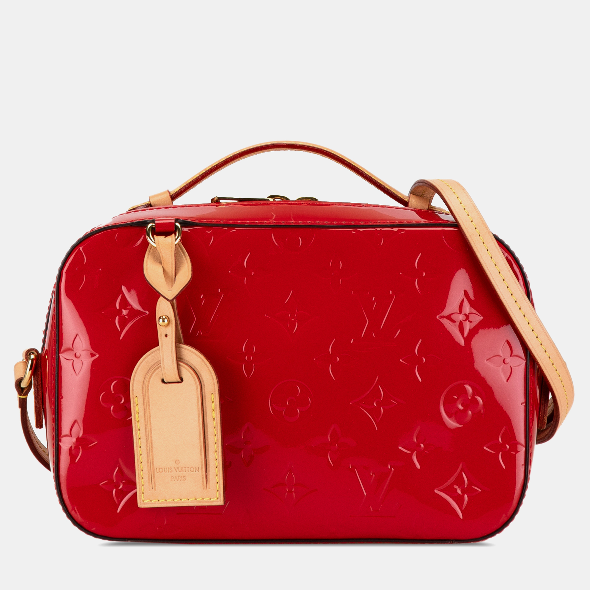 

Louis Vuitton Red Monogram Vernis Leather Santa Monica Camera Bag