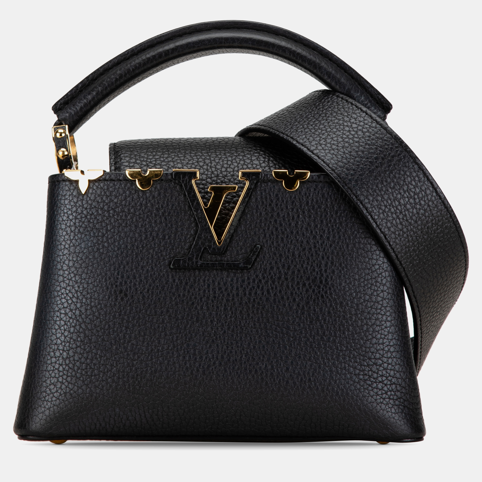 

Louis Vuitton Taurillon Mini Capucines, Black