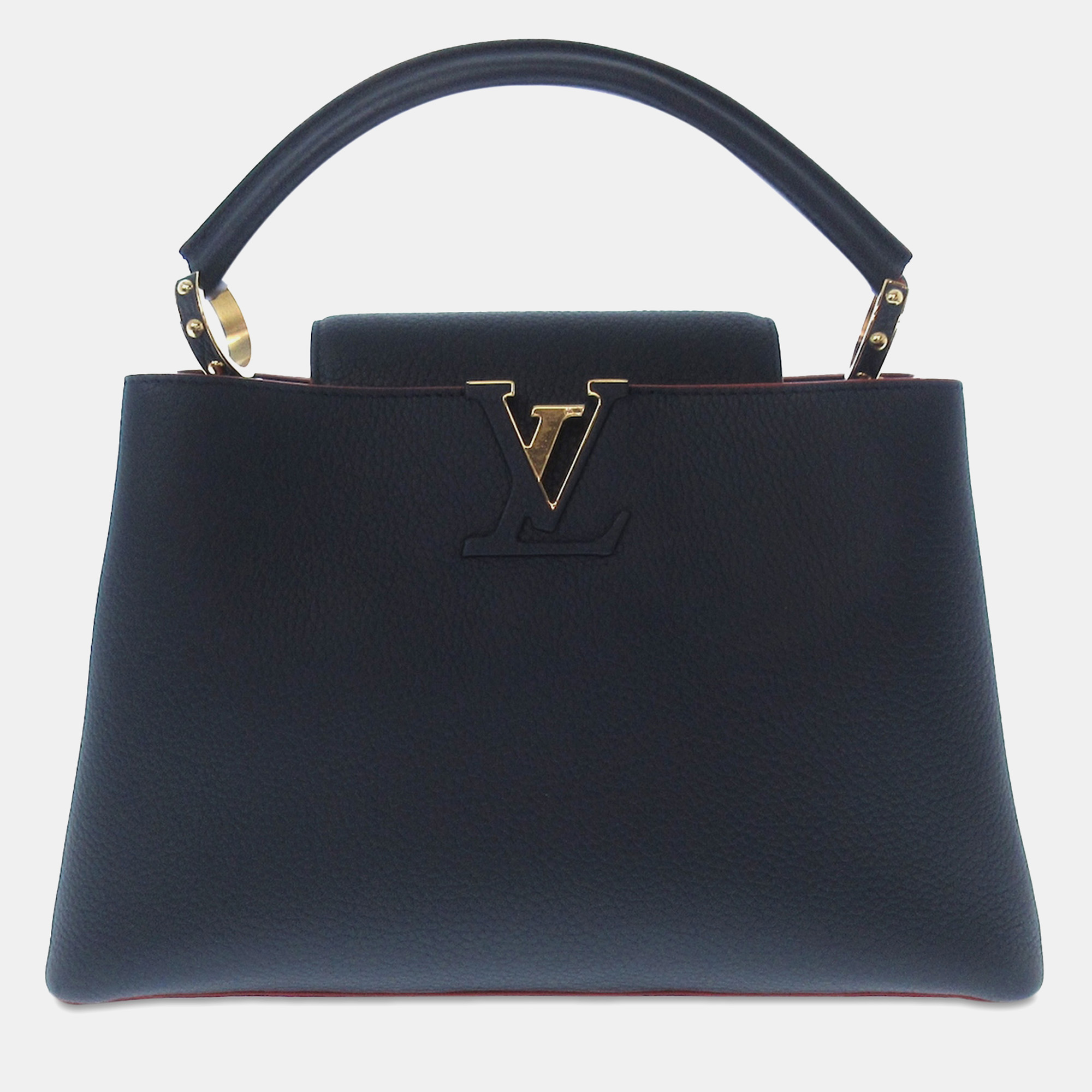 

Louis Vuitton Taurillon Capucines PM, Black