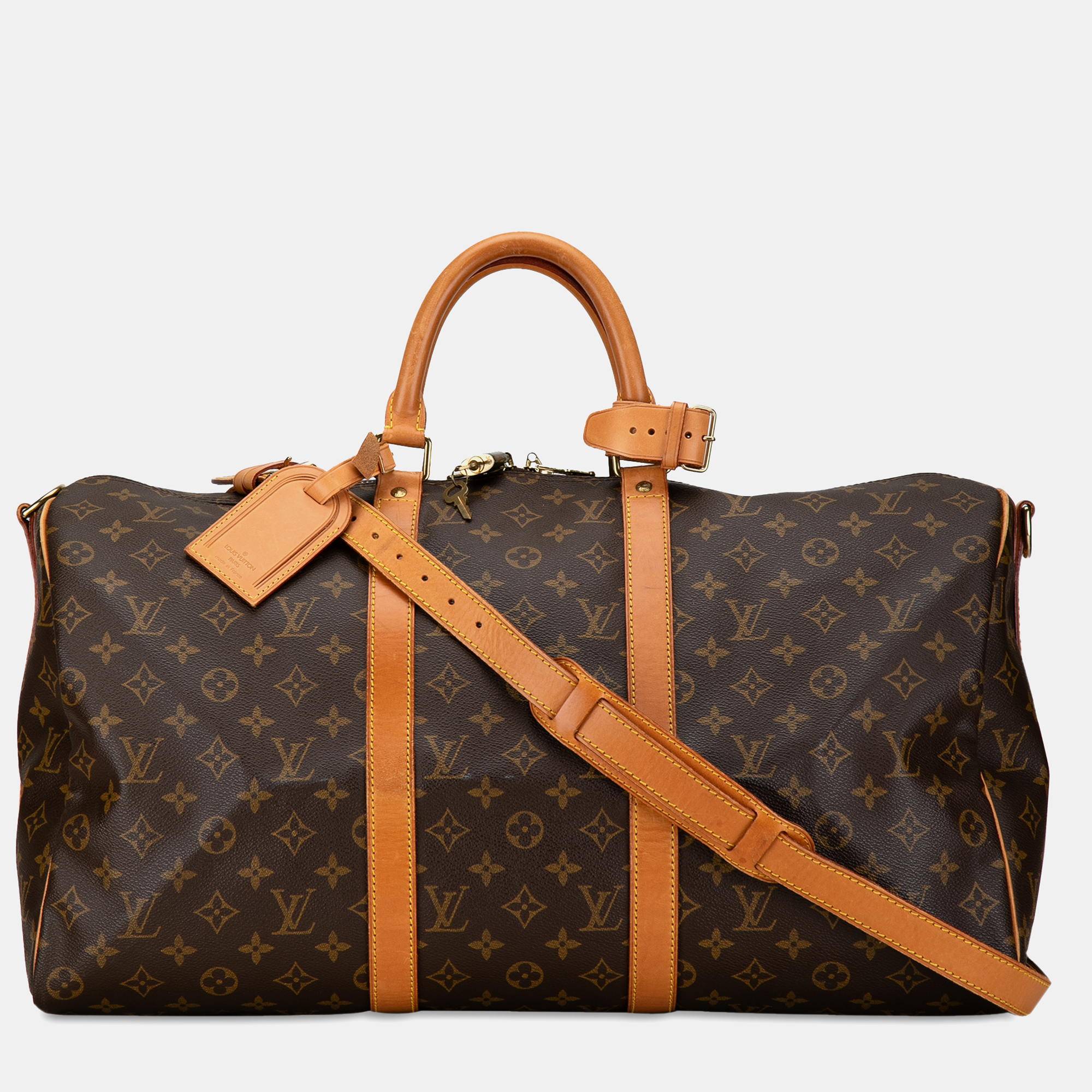 

Louis Vuitton Monogram Keepall Bandouliere 50, Brown