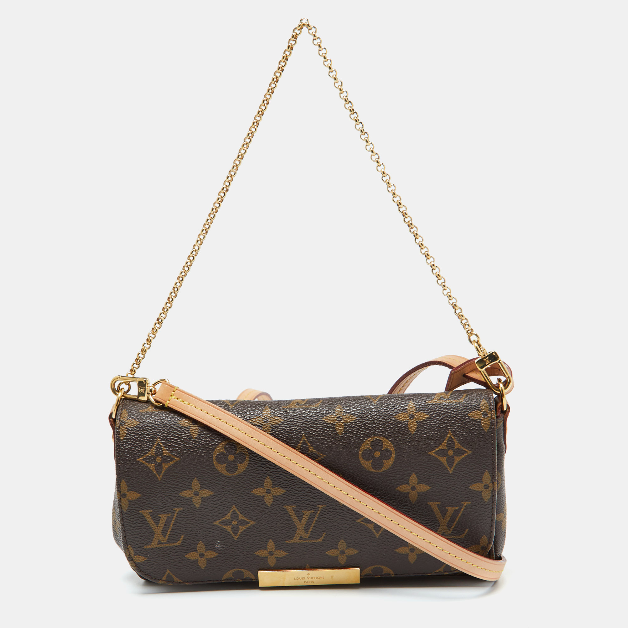 

Louis Vuitton Monogram Canvas Favorite PM Bag, Brown