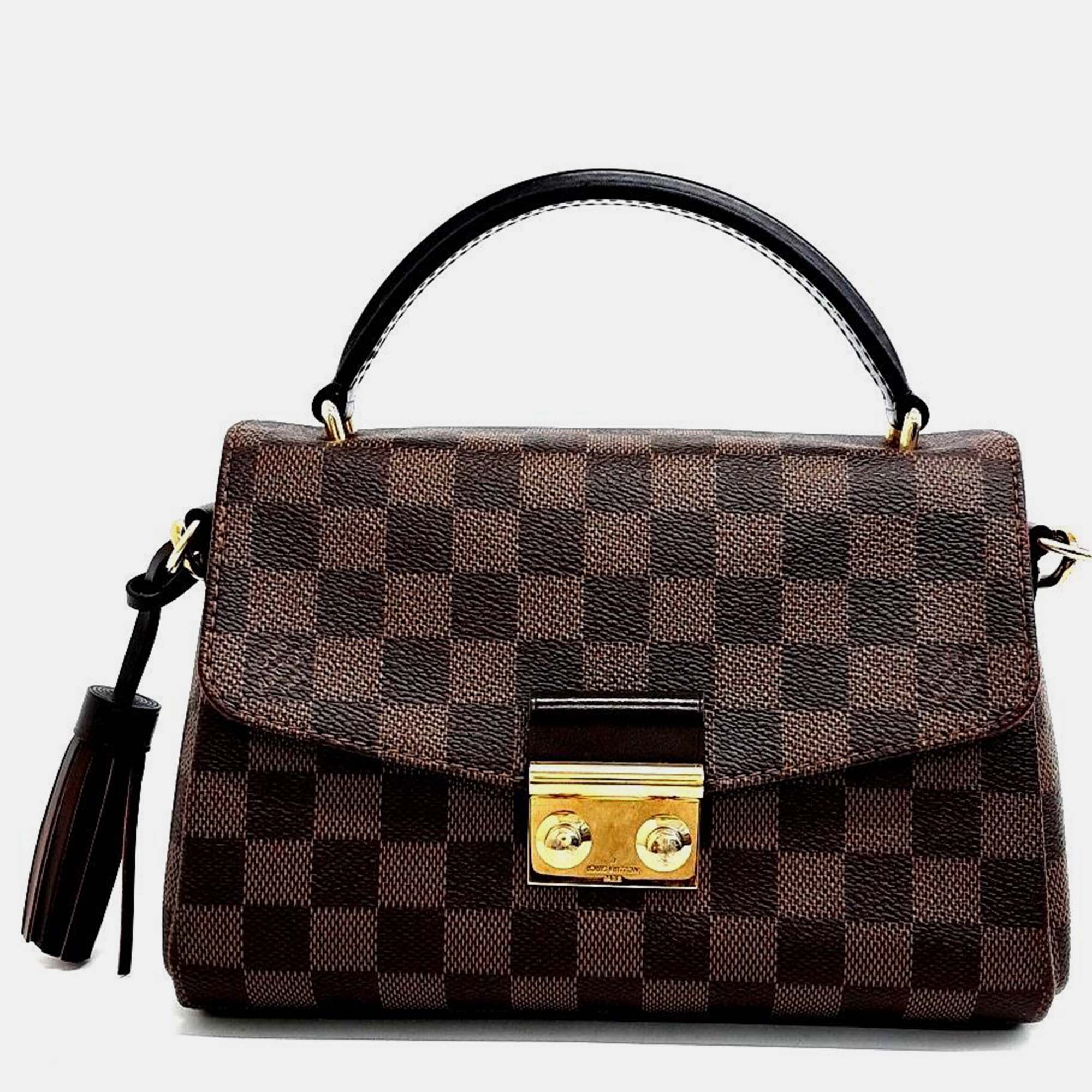 Pre-owned Louis Vuitton Damier Croisette Bag In Brown