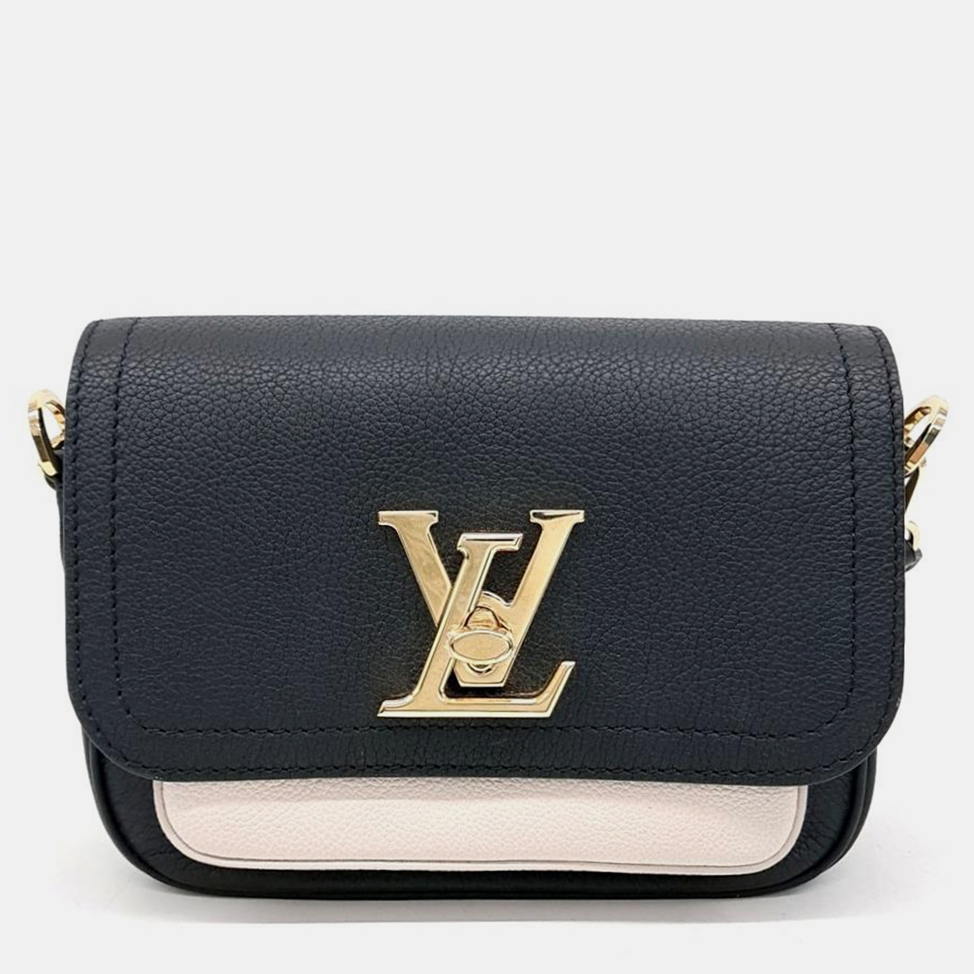 Pre-owned Louis Vuitton Lock Me Tender Bag In Black