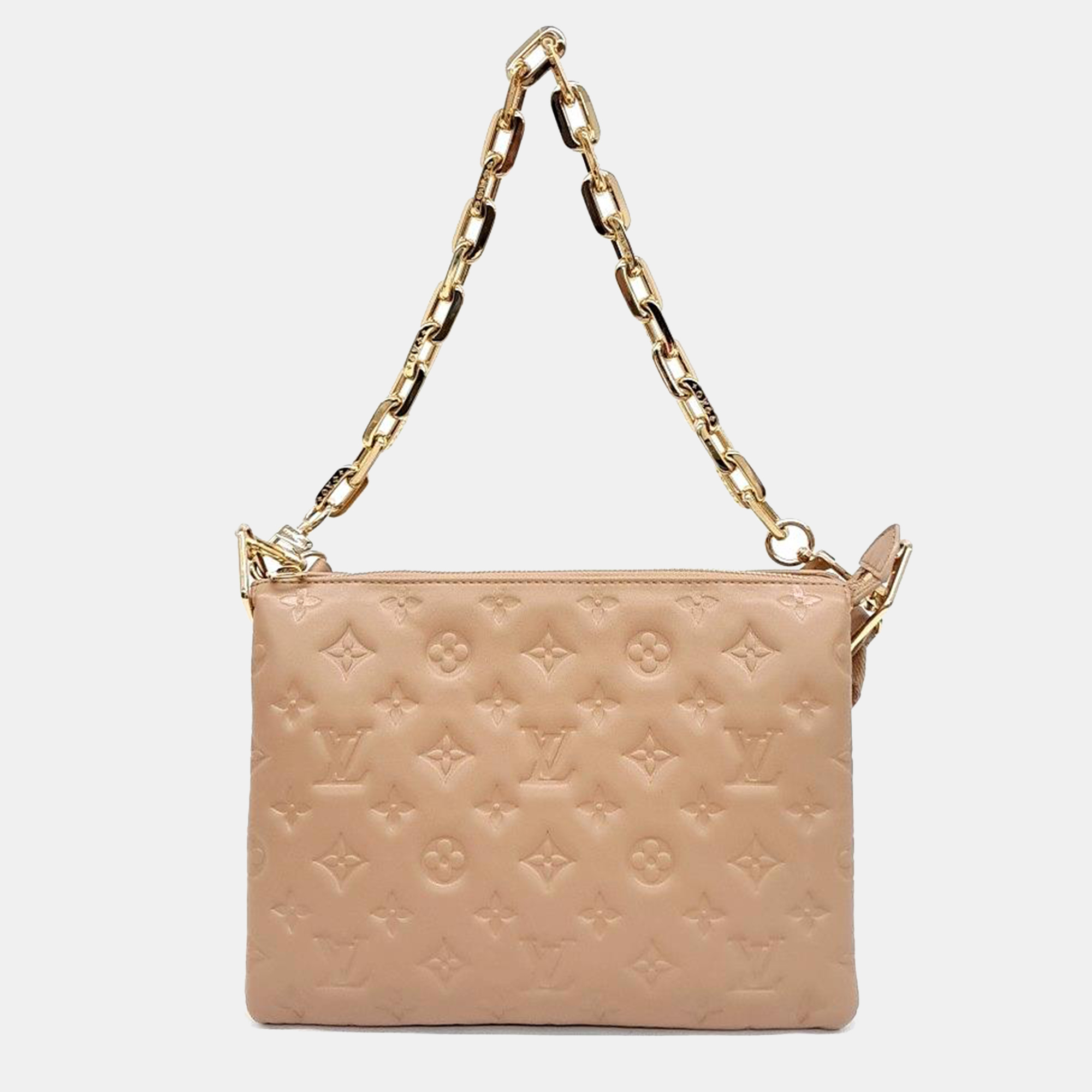 Pre-owned Louis Vuitton Cusant Pm Bag In Beige