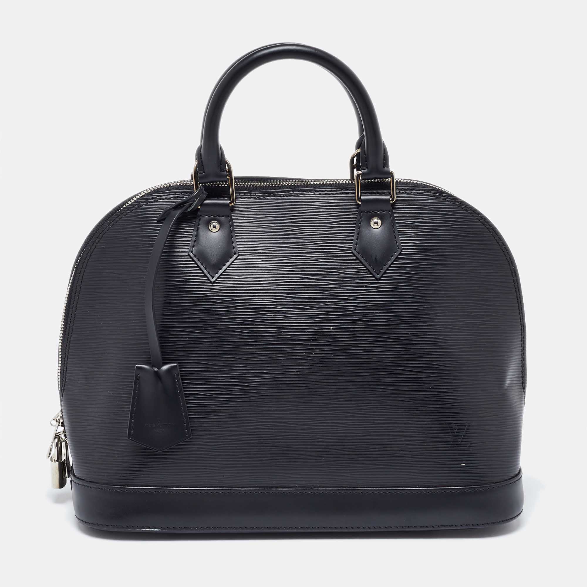 

Louis Vuitton Black Epi Leather Alma PM Bag