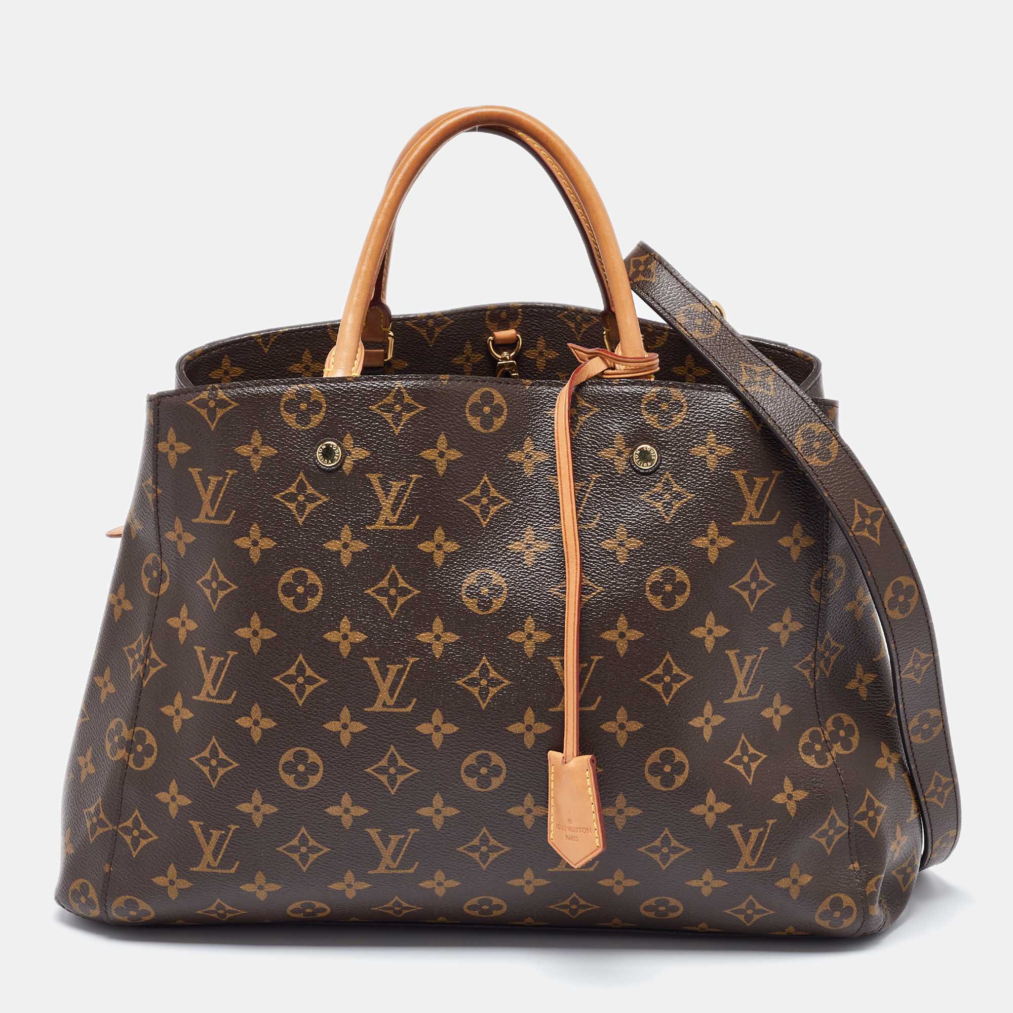 

Louis Vuitton Monogram Canvas Montaigne GM Bag, Brown