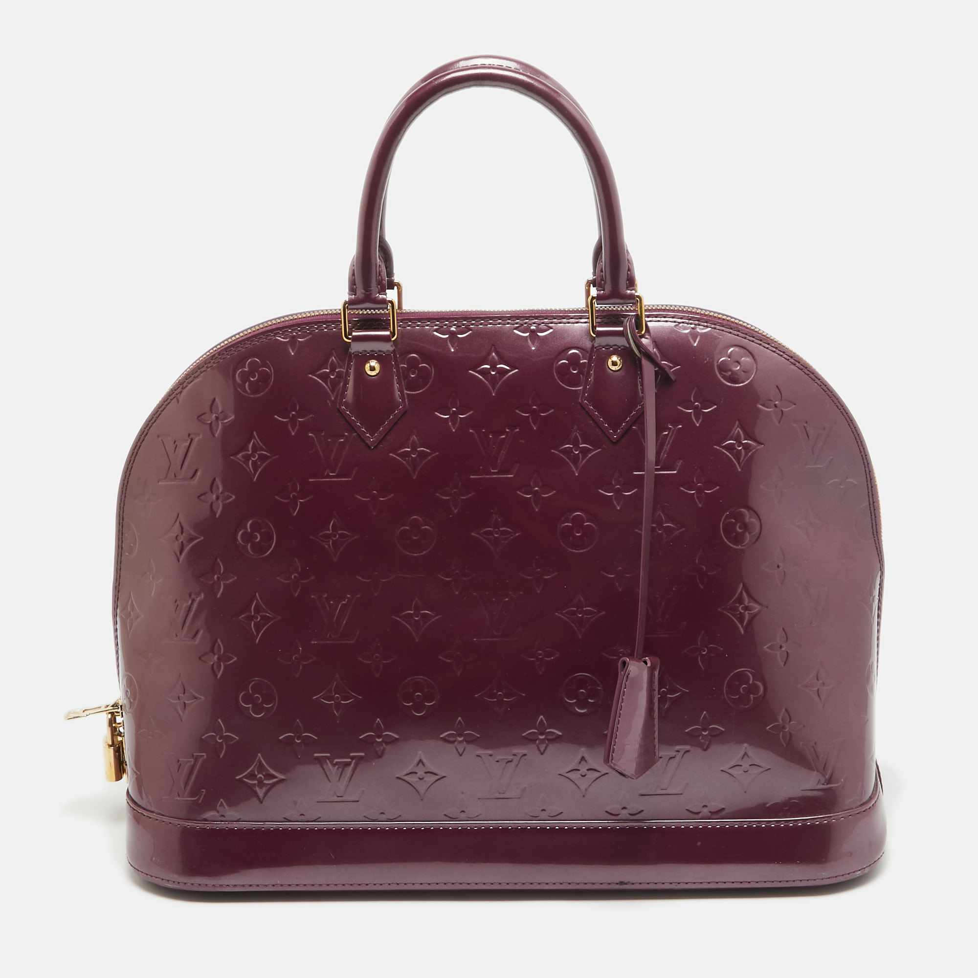 

Louis Vuitton Violette Monogram Vernis Alma GM Bag, Purple