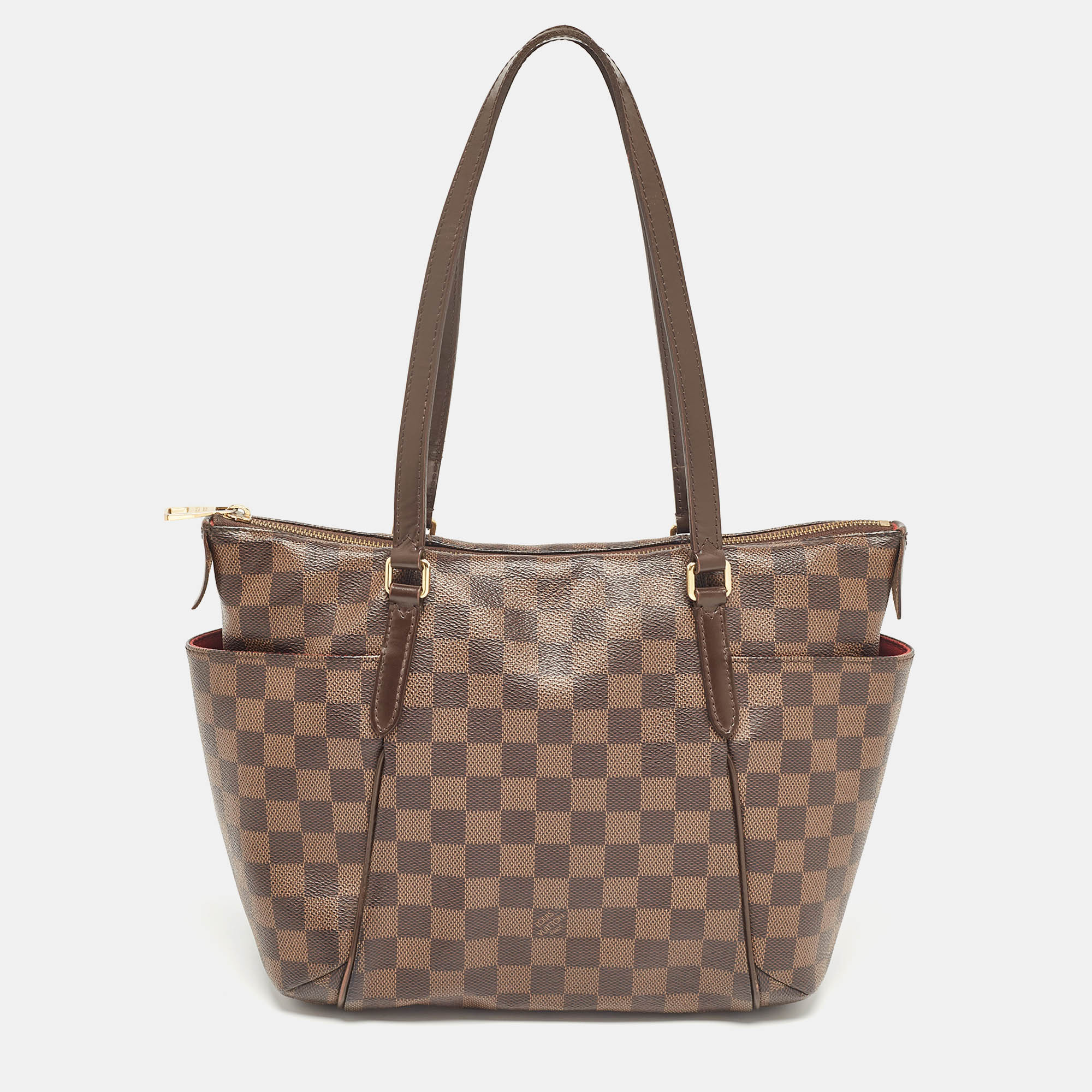 

Louis Vuitton Damier Ebene Canvas Totally PM Bag, Brown