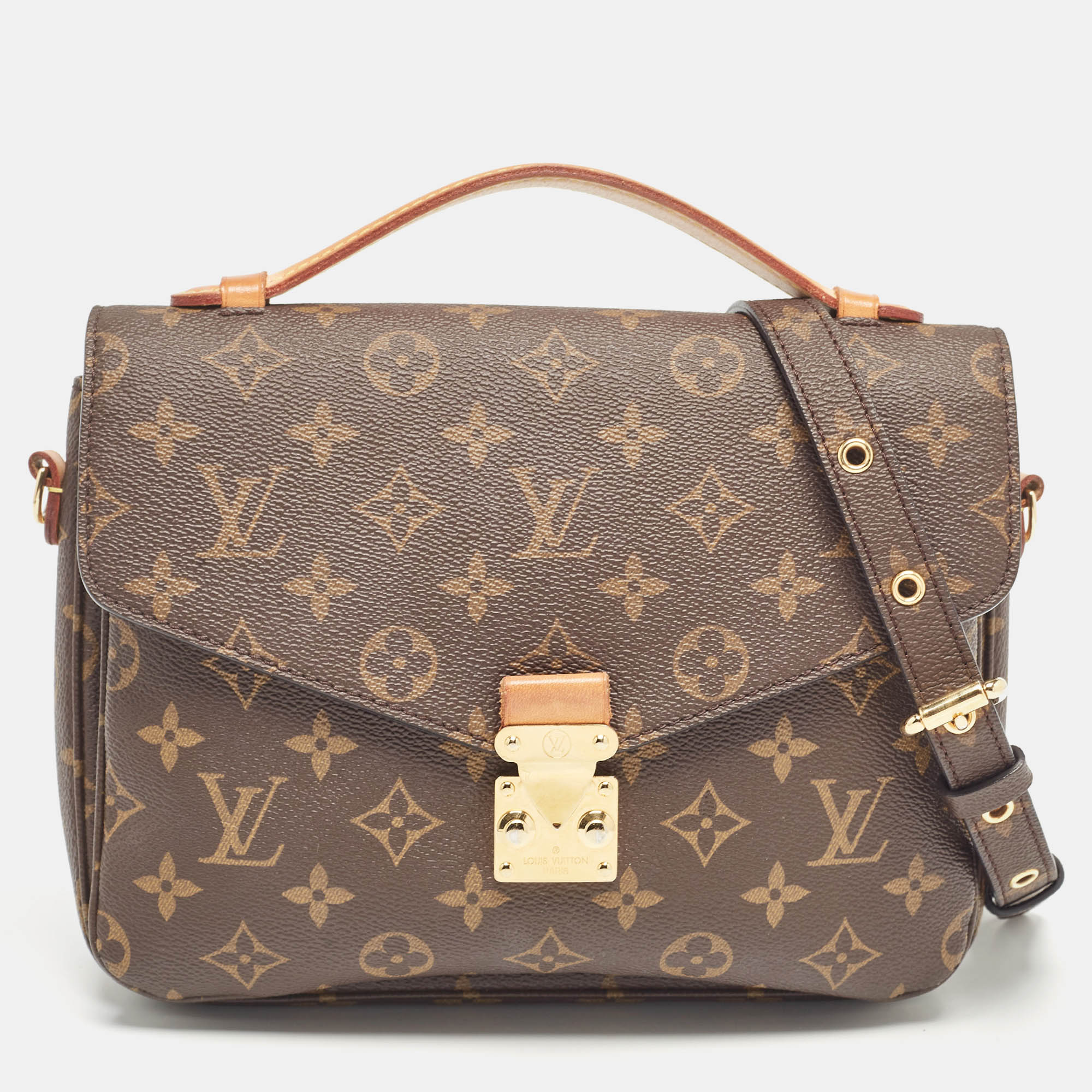 

Louis Vuitton Monogram Canvas Pochette Metis Bag, Brown