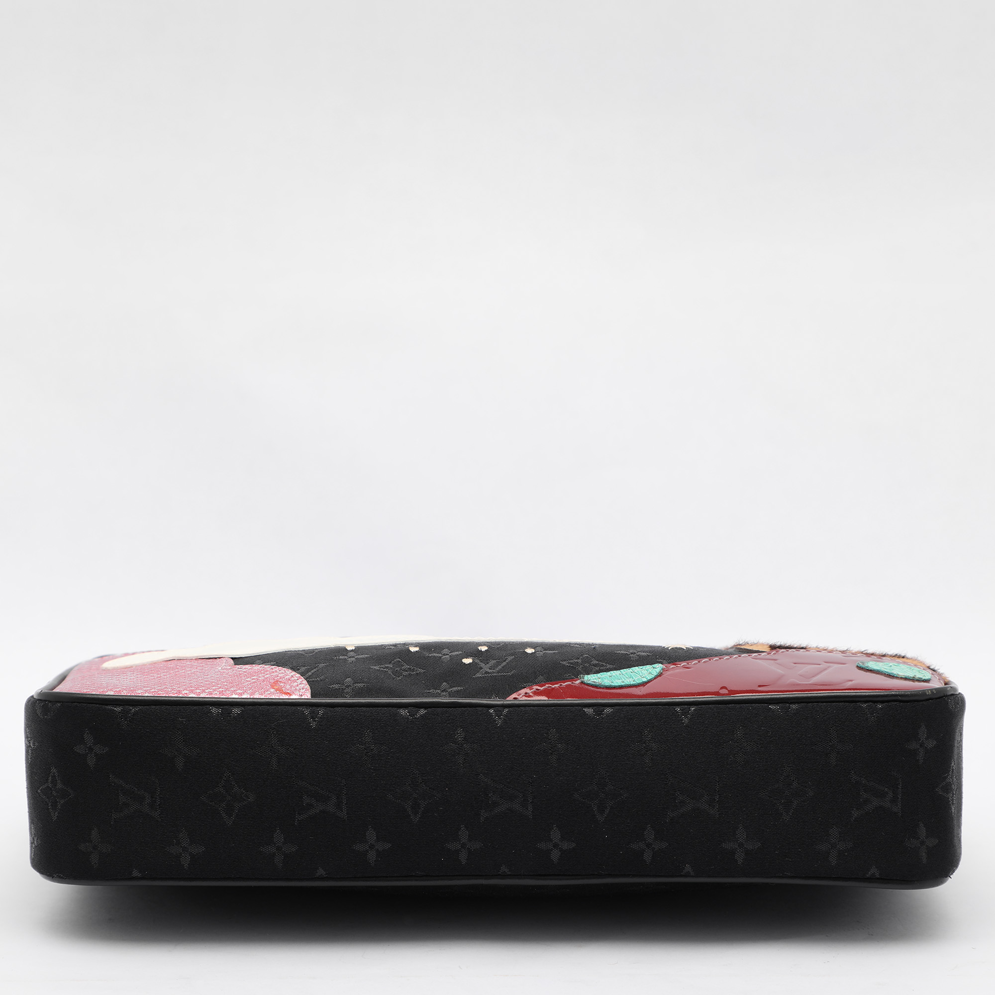 Louis Vuitton Black Monogram Satin Conte De Fees Pochette Bag 