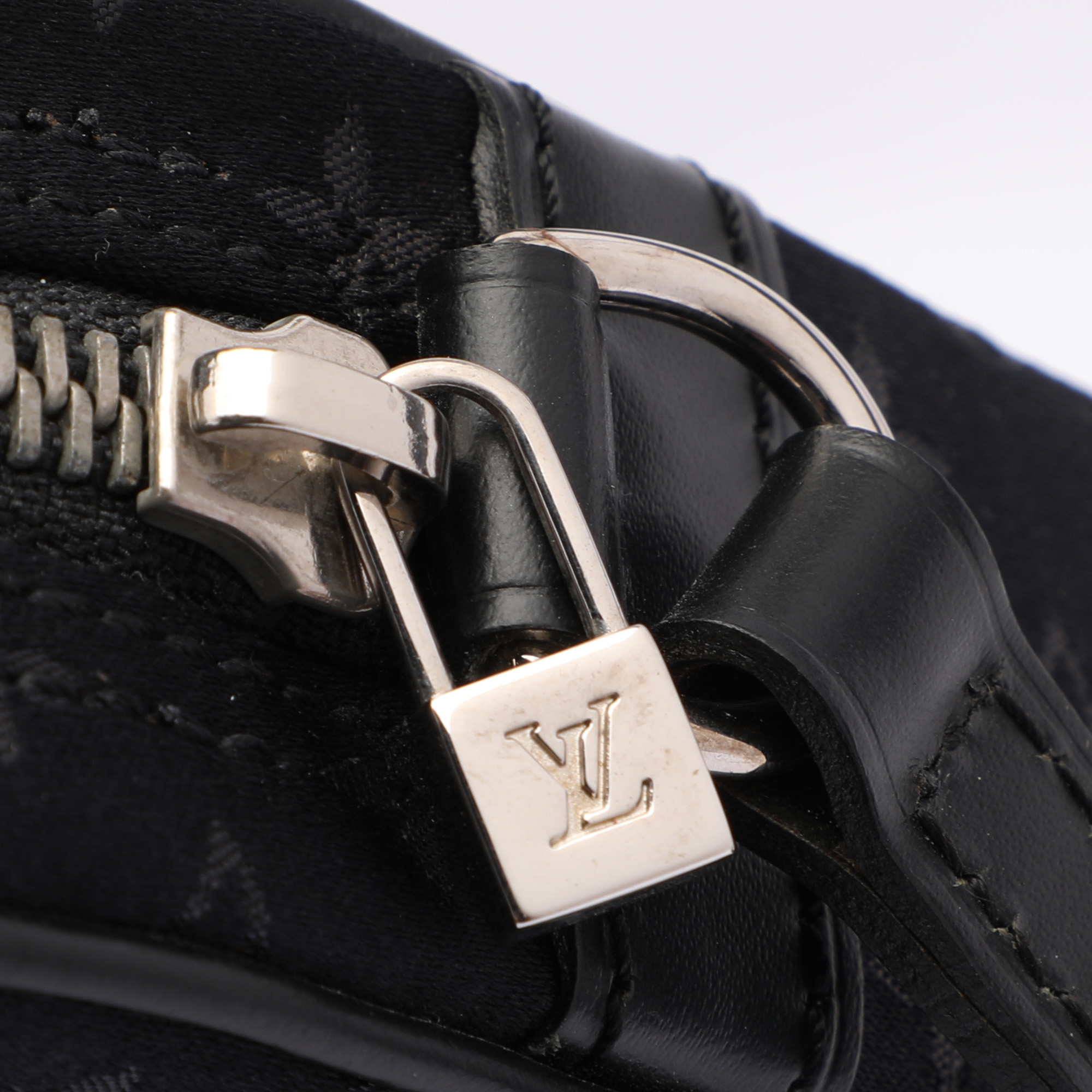 Louis Vuitton Black Monogram Satin Conte De Fees Pochette Bag 