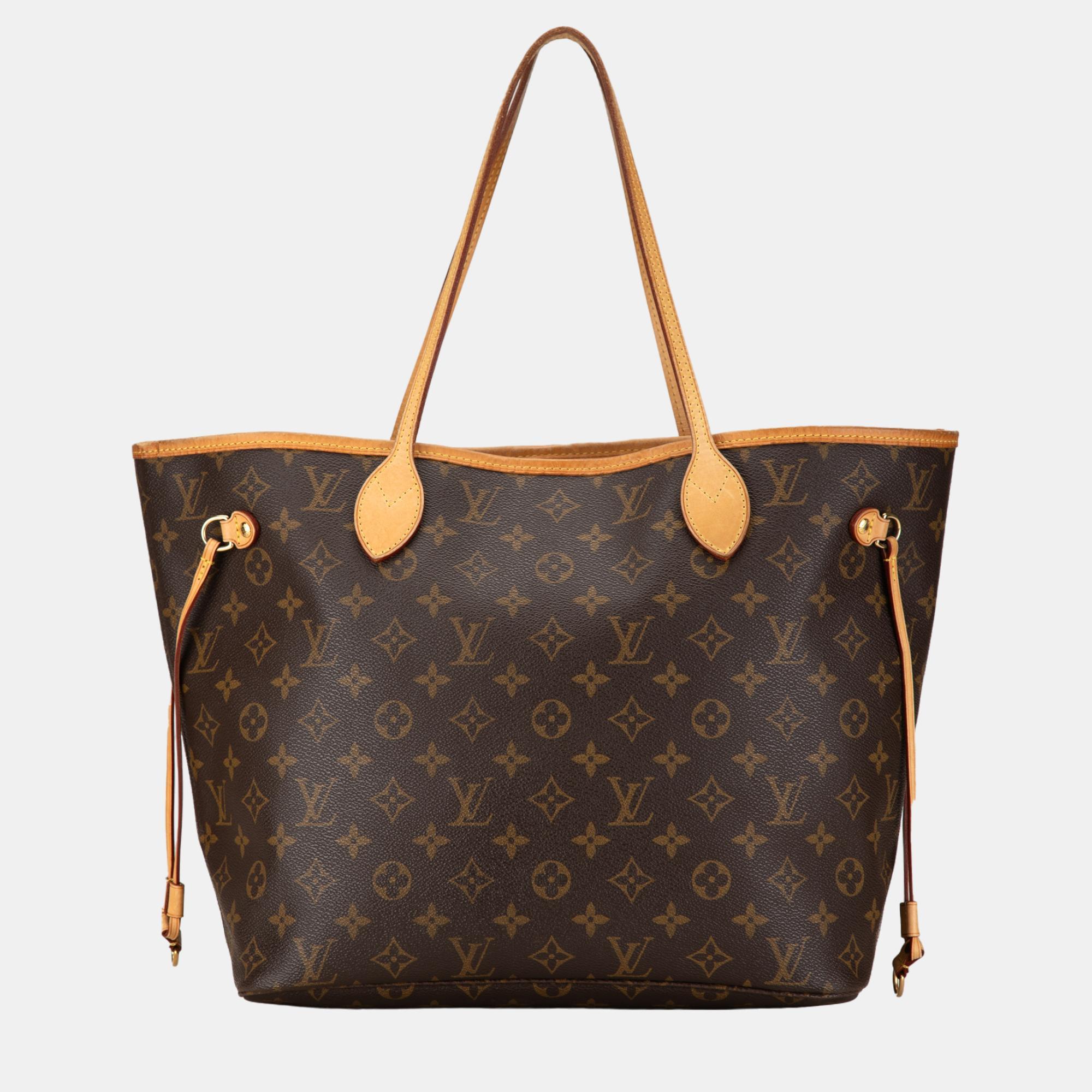 

Louis Vuitton Brown Monogram Neverfull MM