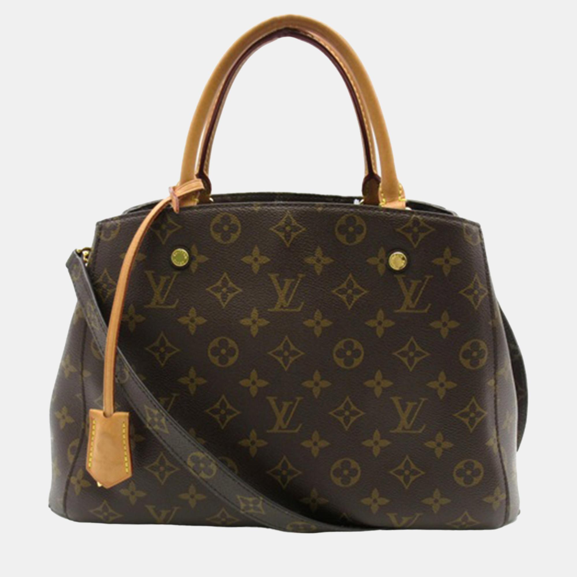 

Louis Vuitton Brown Monogram Canvas Montaigne MM Shoulder Bag