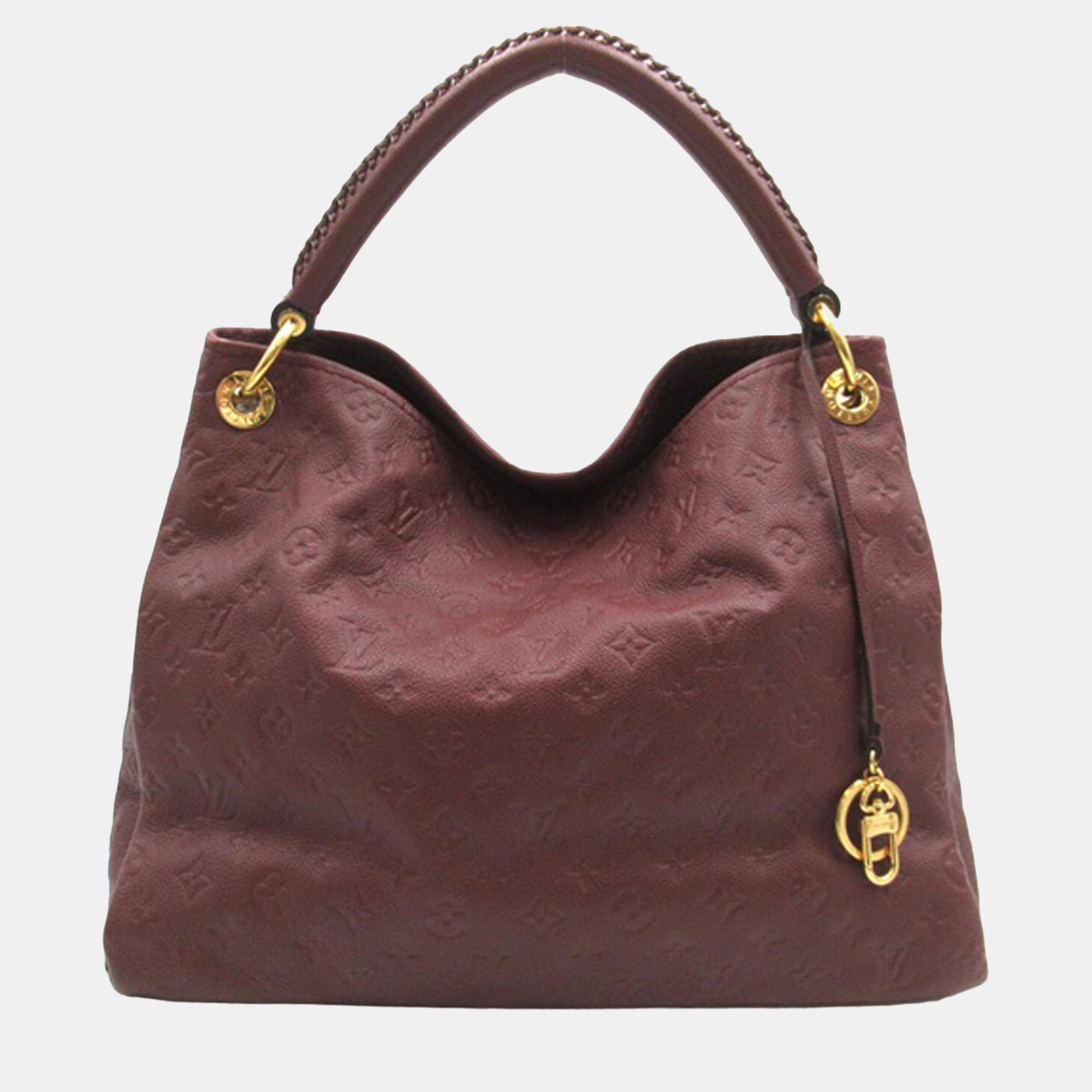 

Louis Vuitton Bordeaux/Red Monogram Empreinte Leather Artsy MM Shoulder Bag, Burgundy