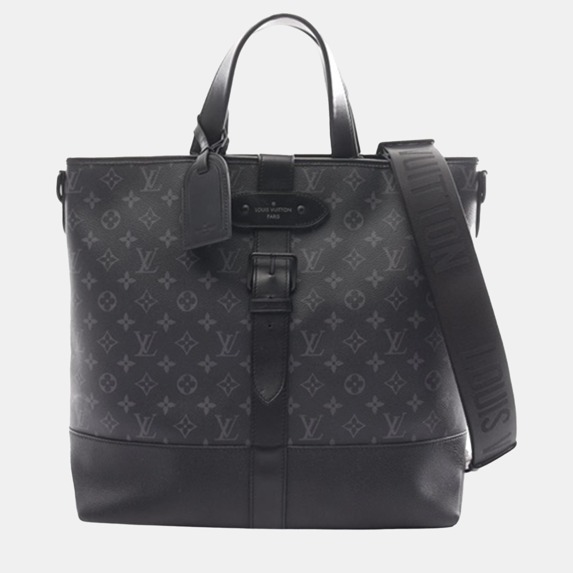 

Louis Vuitton Black Monogram Eclipse Saumur Tote