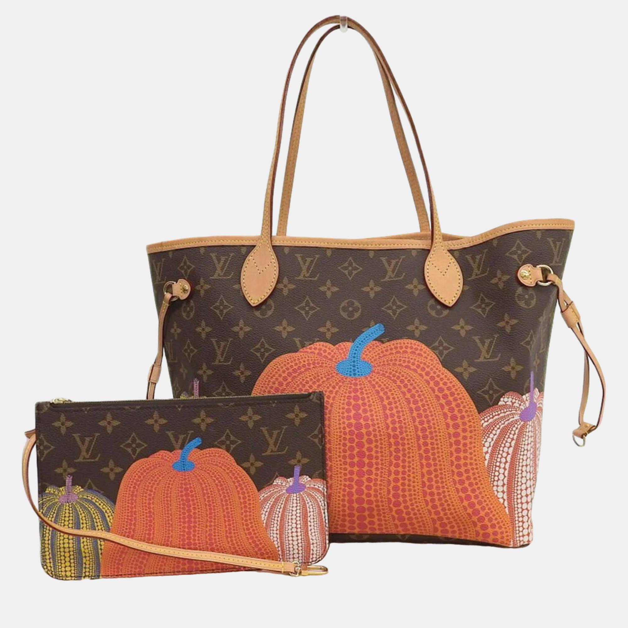 

Louis Vuitton Brown Monogram Canvas Pumpkin Dots Neverfull MM Tote Bag