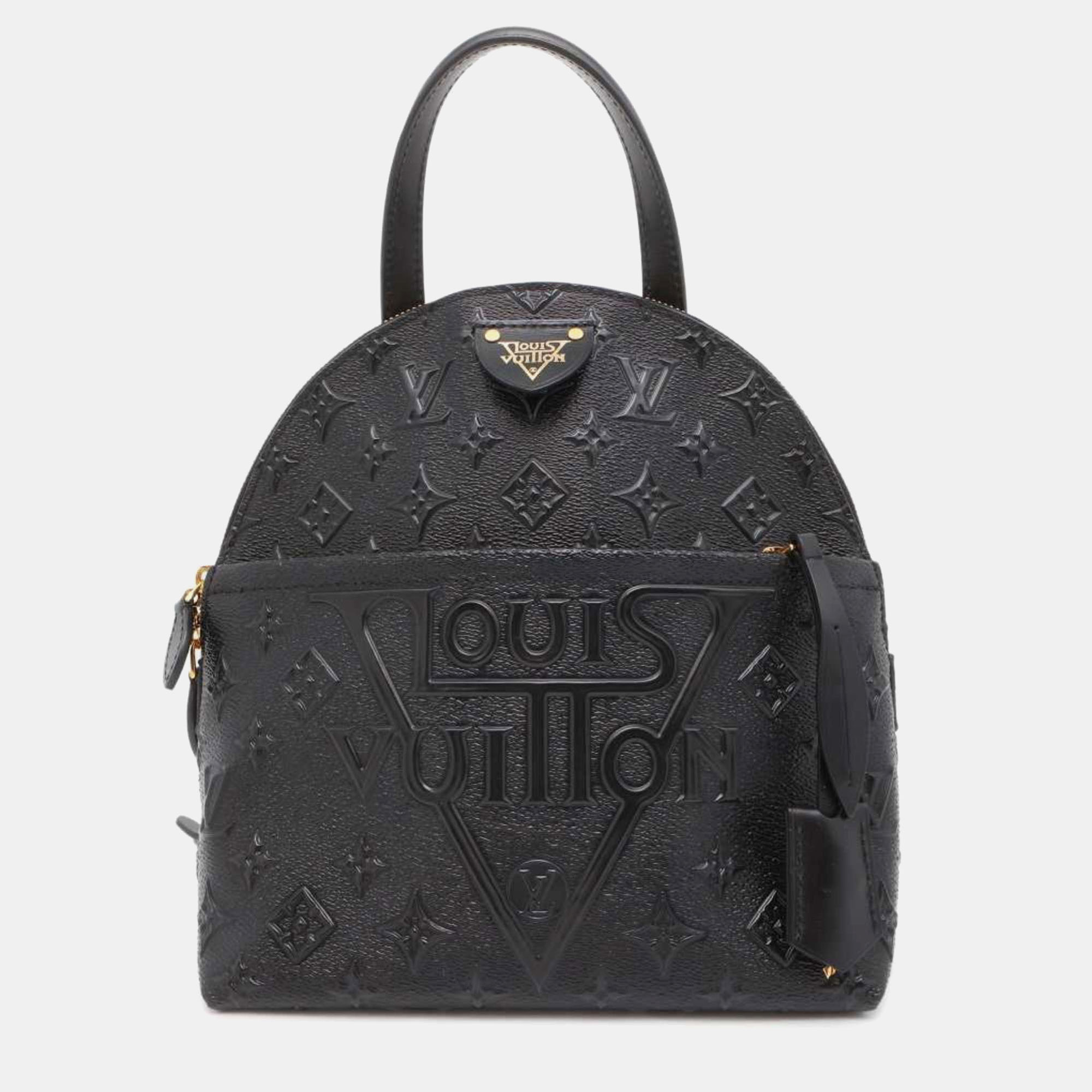 

Louis Vuitton Black Embossed Monogram Midnight Canvas Moon Backpack