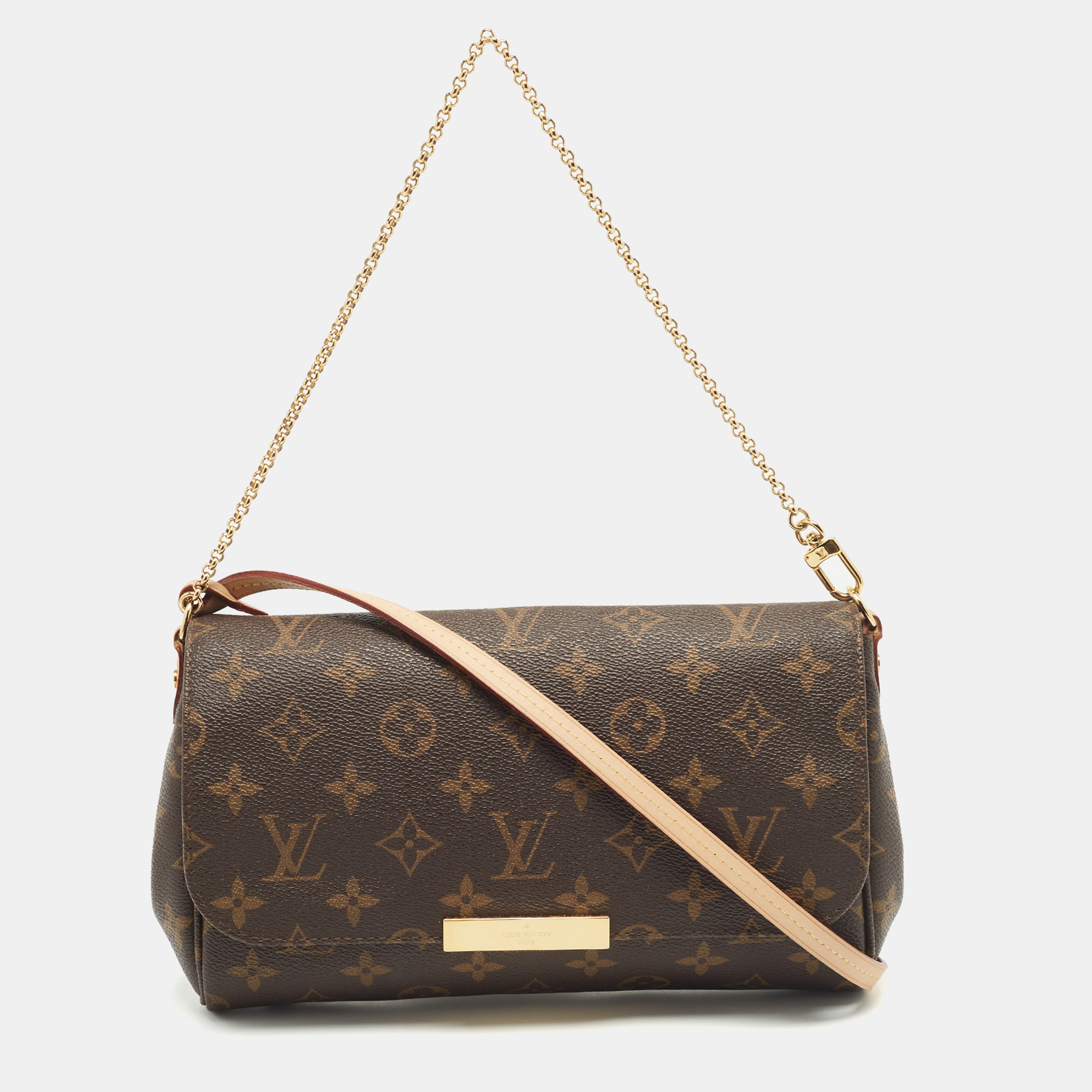 

Louis Vuitton Monogram Canvas Favorite MM Bag, Brown