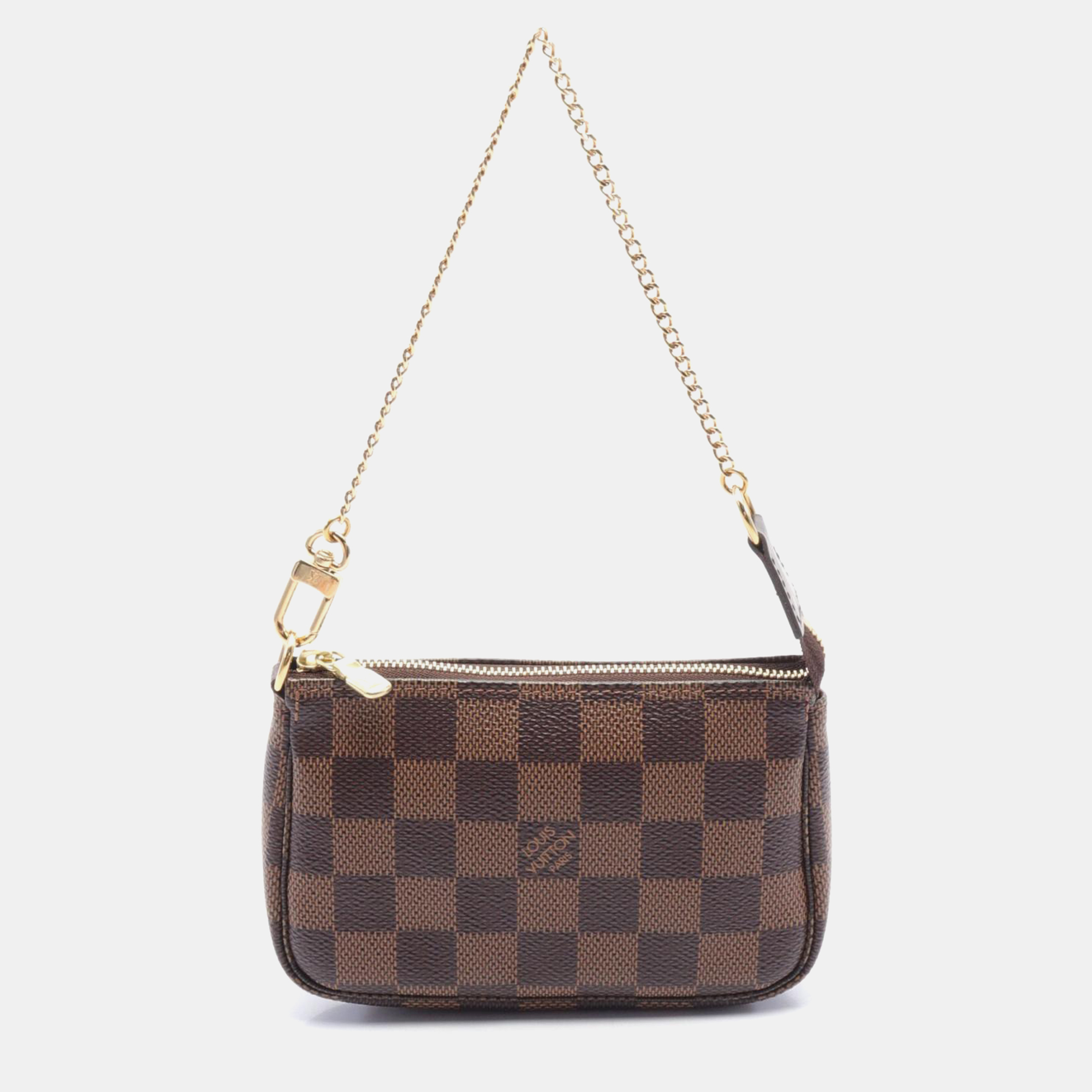 

Louis Vuitton Brown Canvas Mini Pochette Accessoires Shoulder Bag