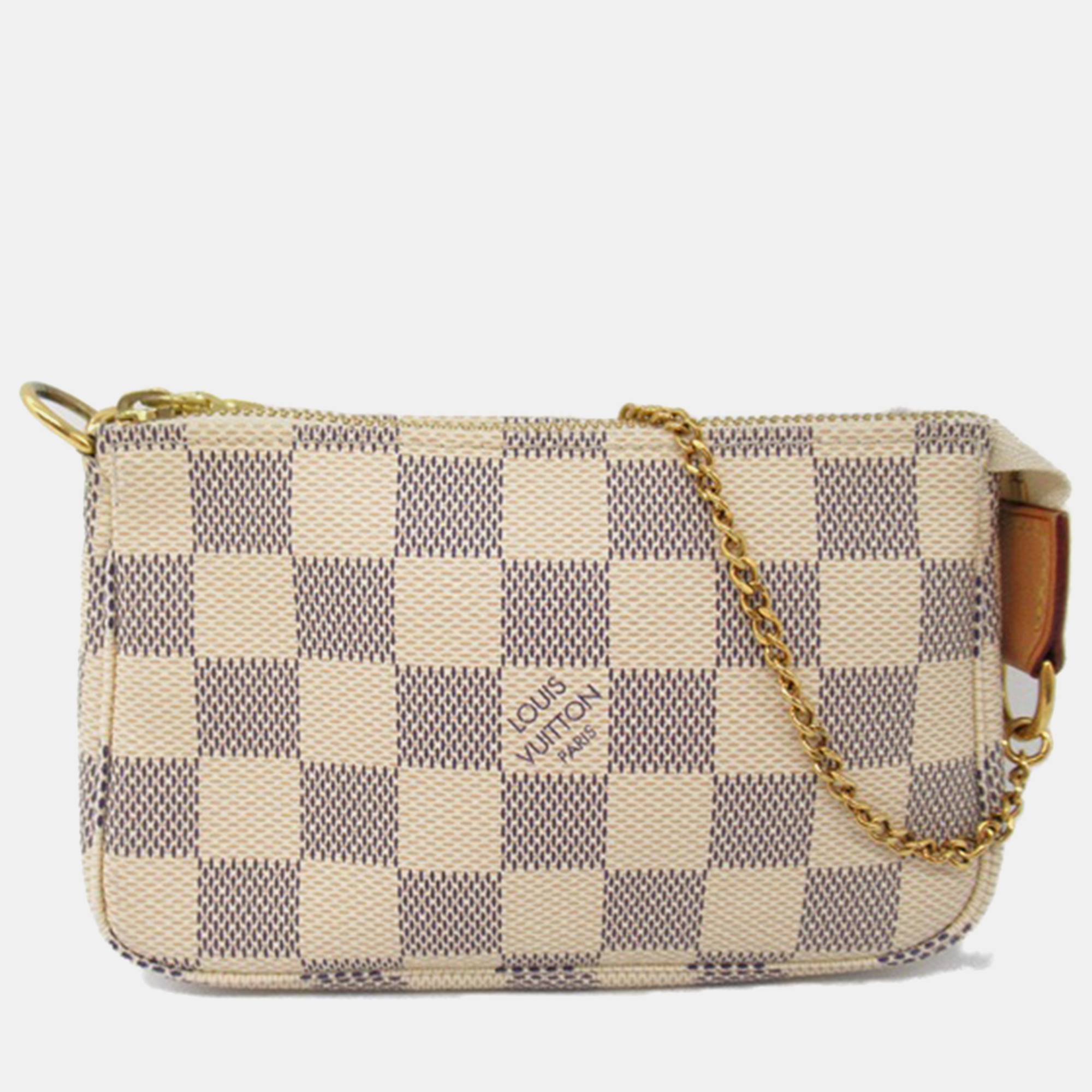 

Louis Vuitton Damier Azur Canvas Pochette Accessoires Shoulder Bag, Grey